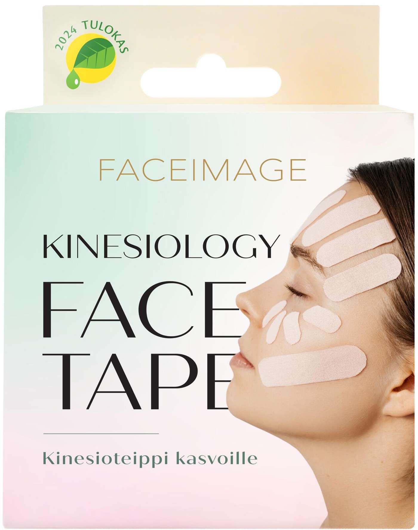 Кинезиотерапевтическая лента Faceimage для лица Sensitive 2 х 2, 5см х 5м (цвет Розовый)