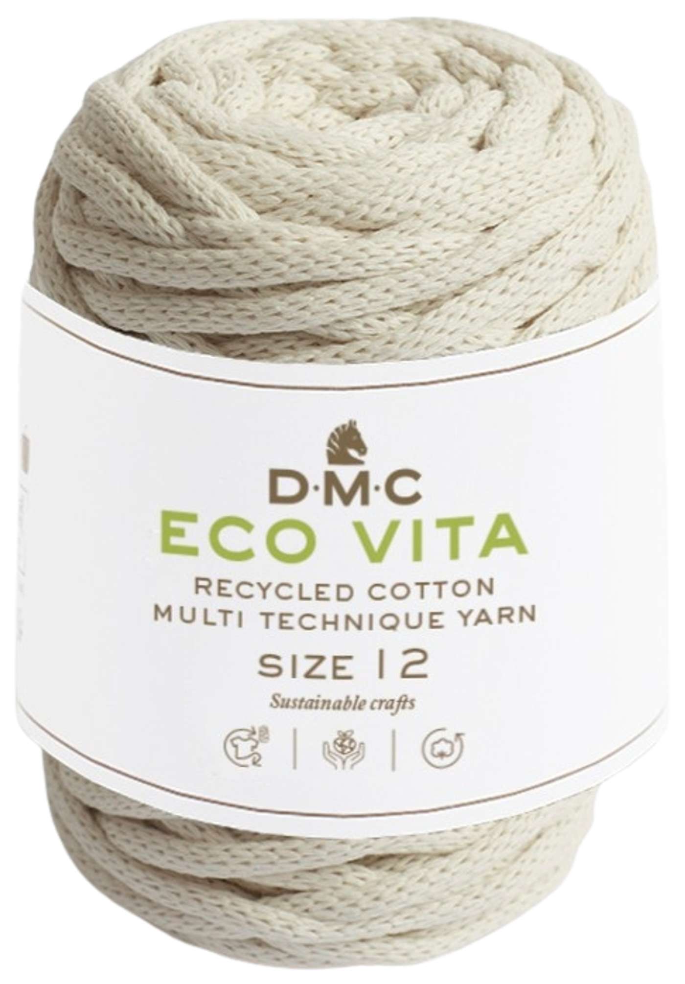 Шнур DMC Eco Vita 250г белый (цвет Натуральный белый)