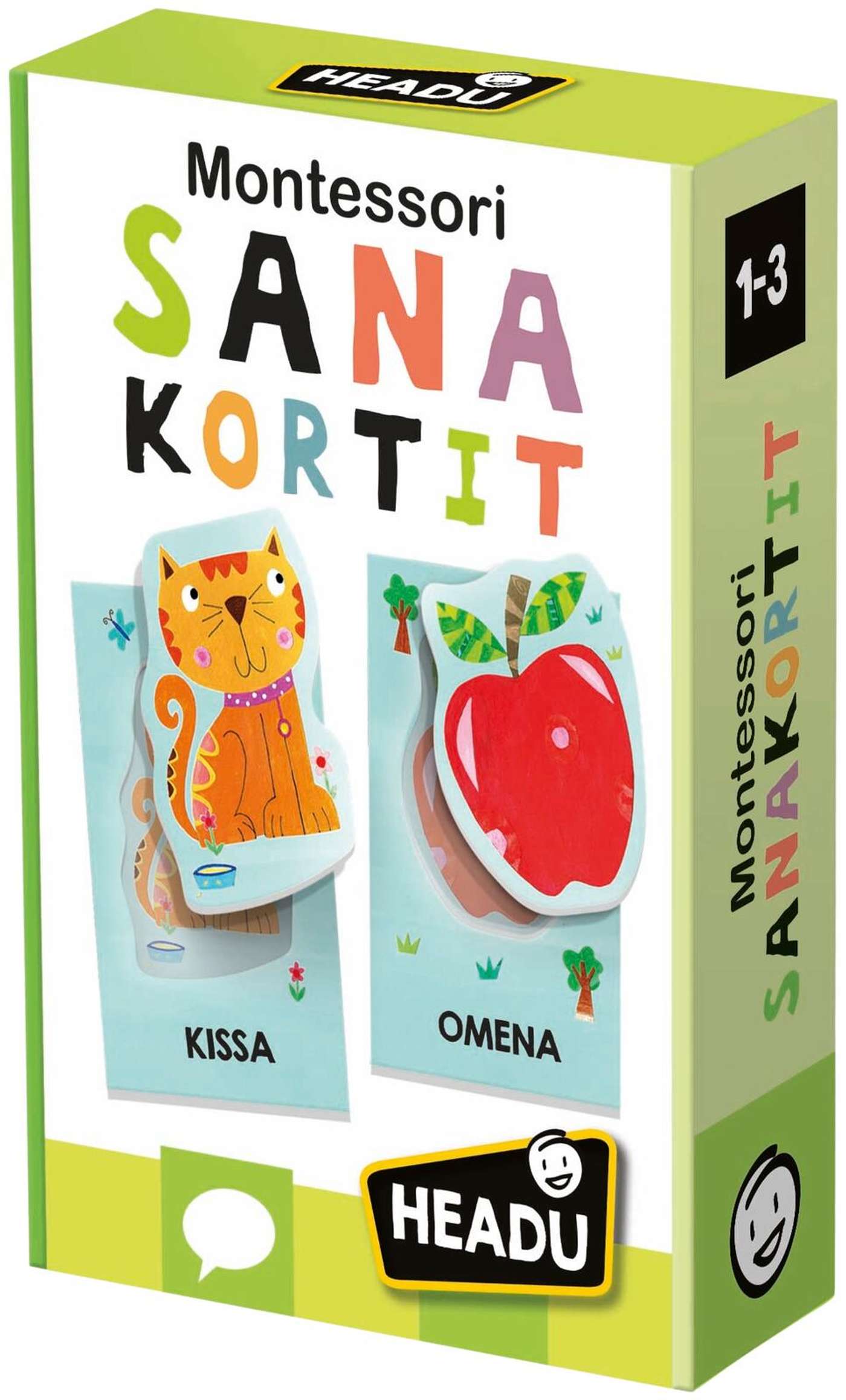 Карточки со словами Headu Montessori (финский)