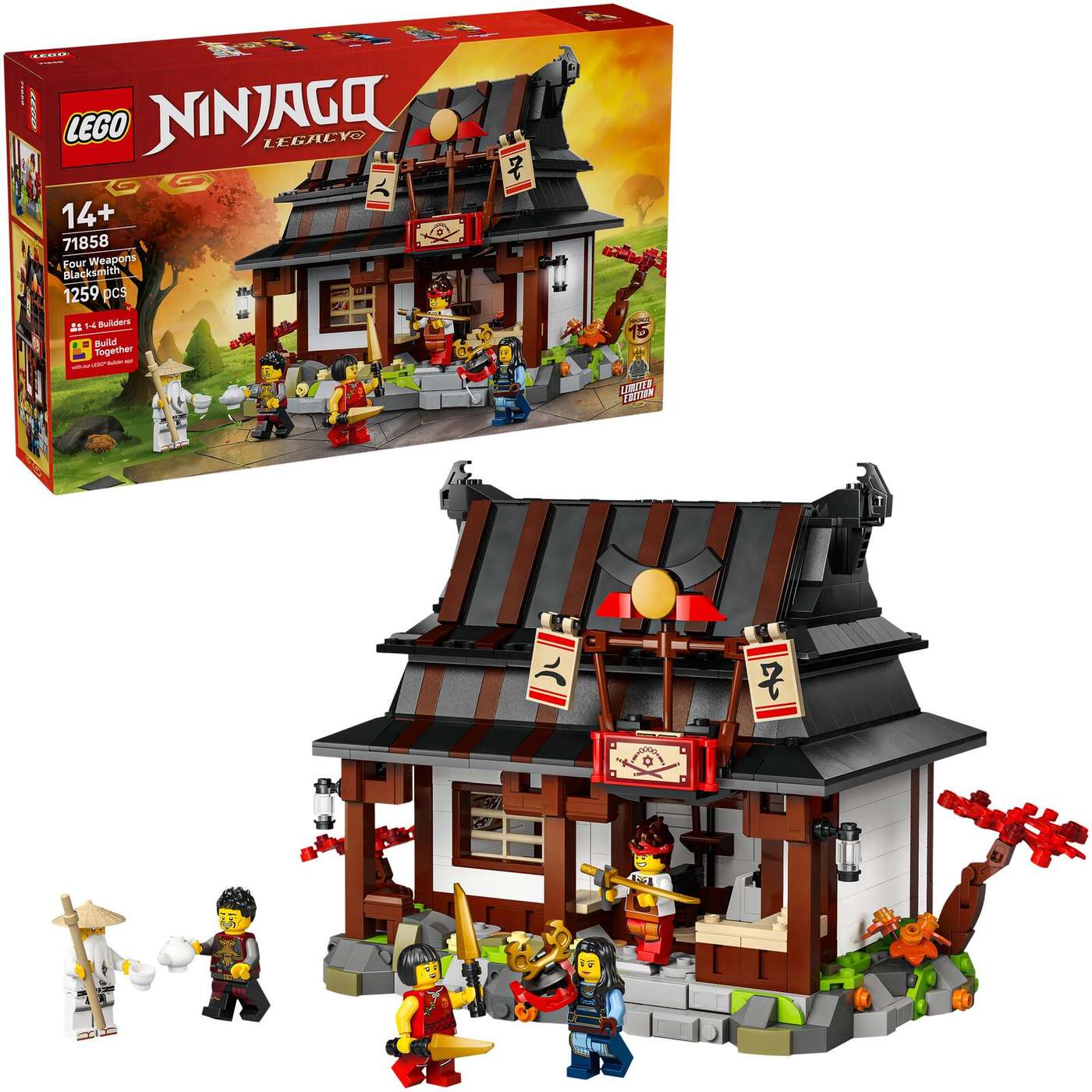 LEGO® Ninjago 71858 Четыре оружейника - модель, посвященная 15-летию