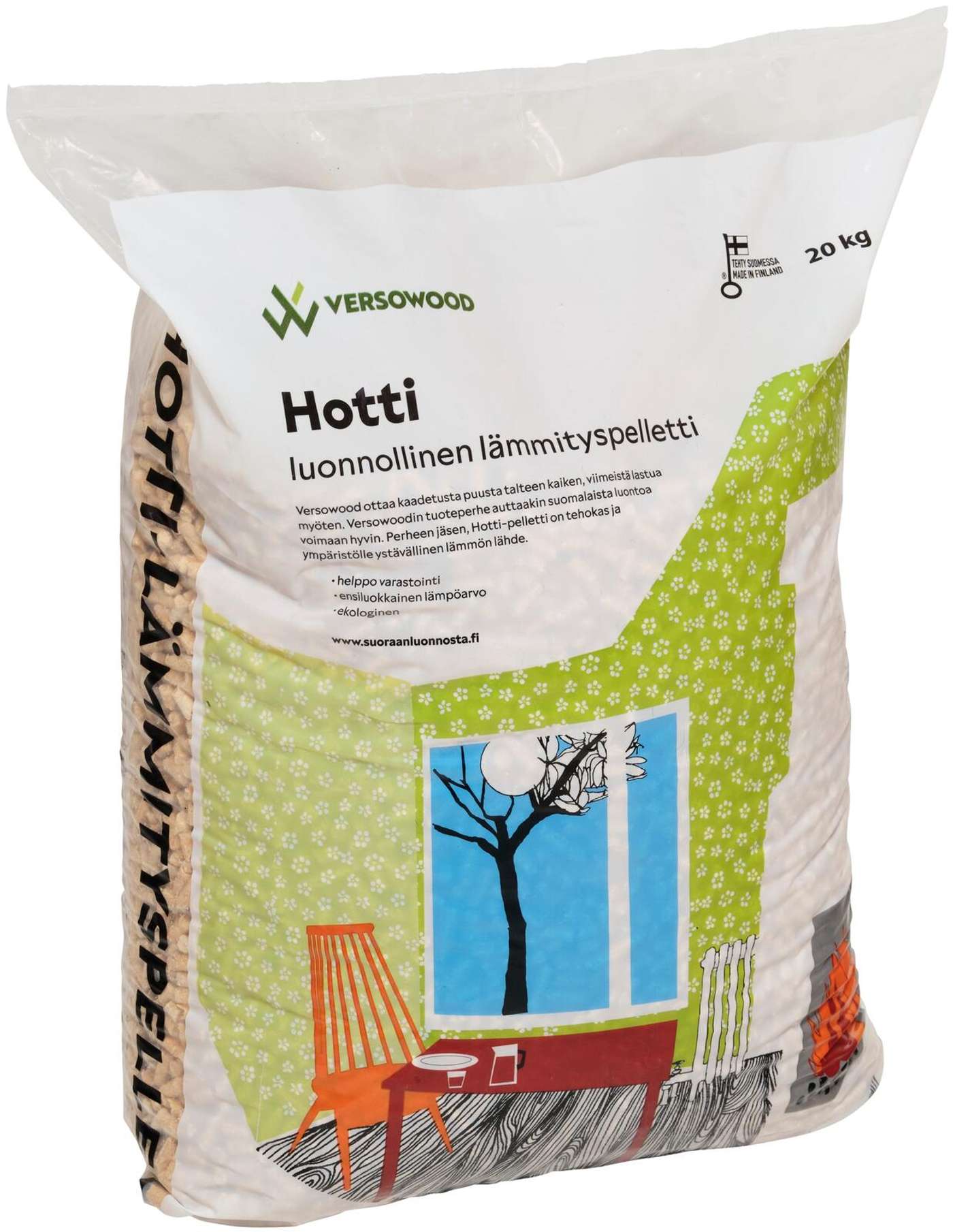 Отопительные пеллеты Versowood Hotti 20 кг