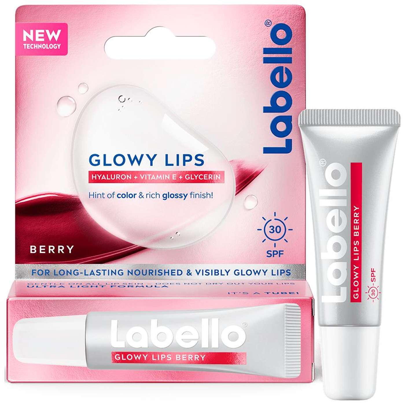Labello 10 мл Крем для губ Glowy Lips Berry SK30