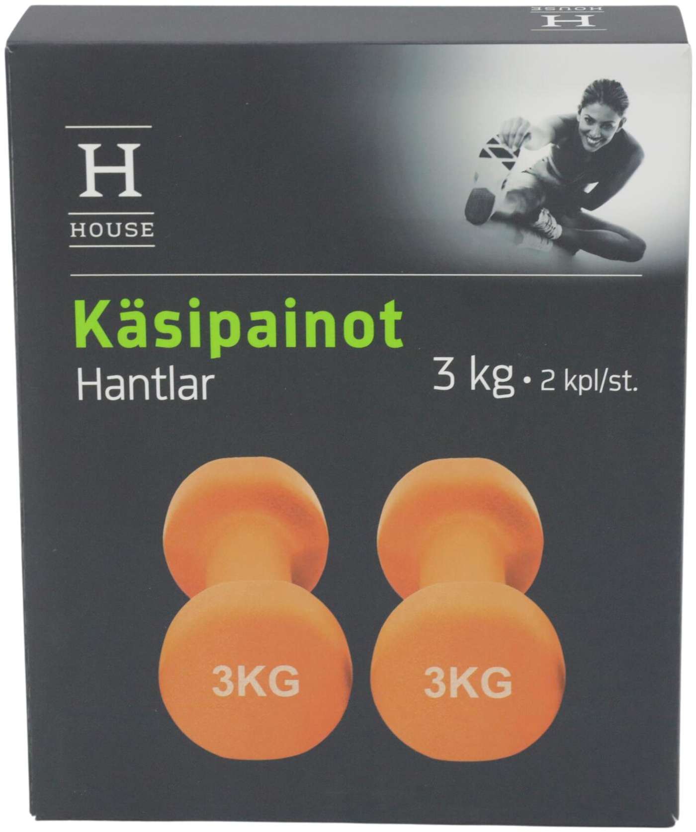 Гантели домашние неопреновые 2 х 3кг.