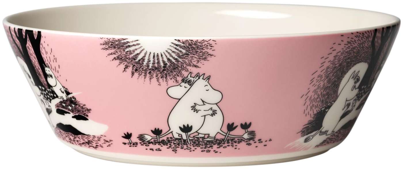 Миска сервировочная Moomin Arabia Moomin Love 23см (цвет розовый)
