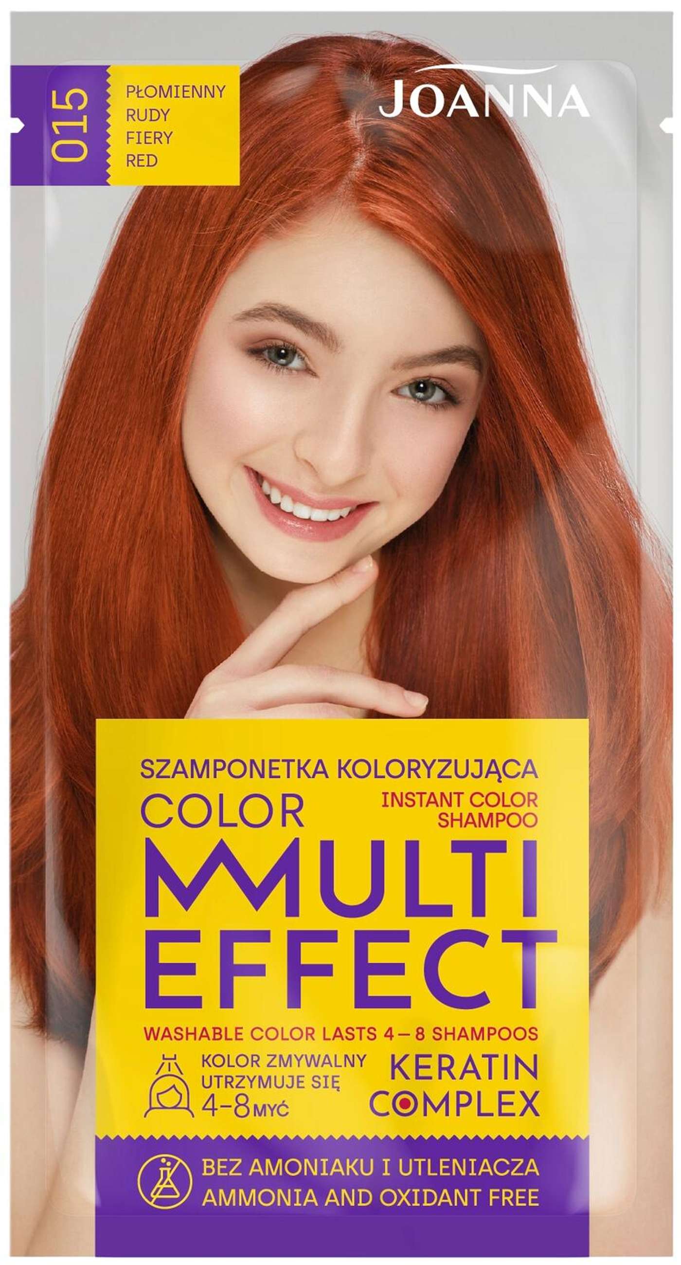 Шампунь Joanna Multi Effect Fiery Red 015