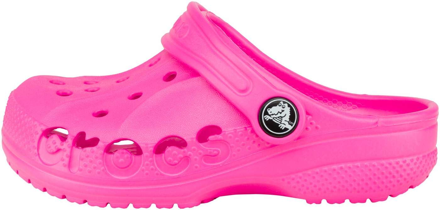 Детская пробка Crocs Baya Clog (размер 1, цвет Электрический розовый)