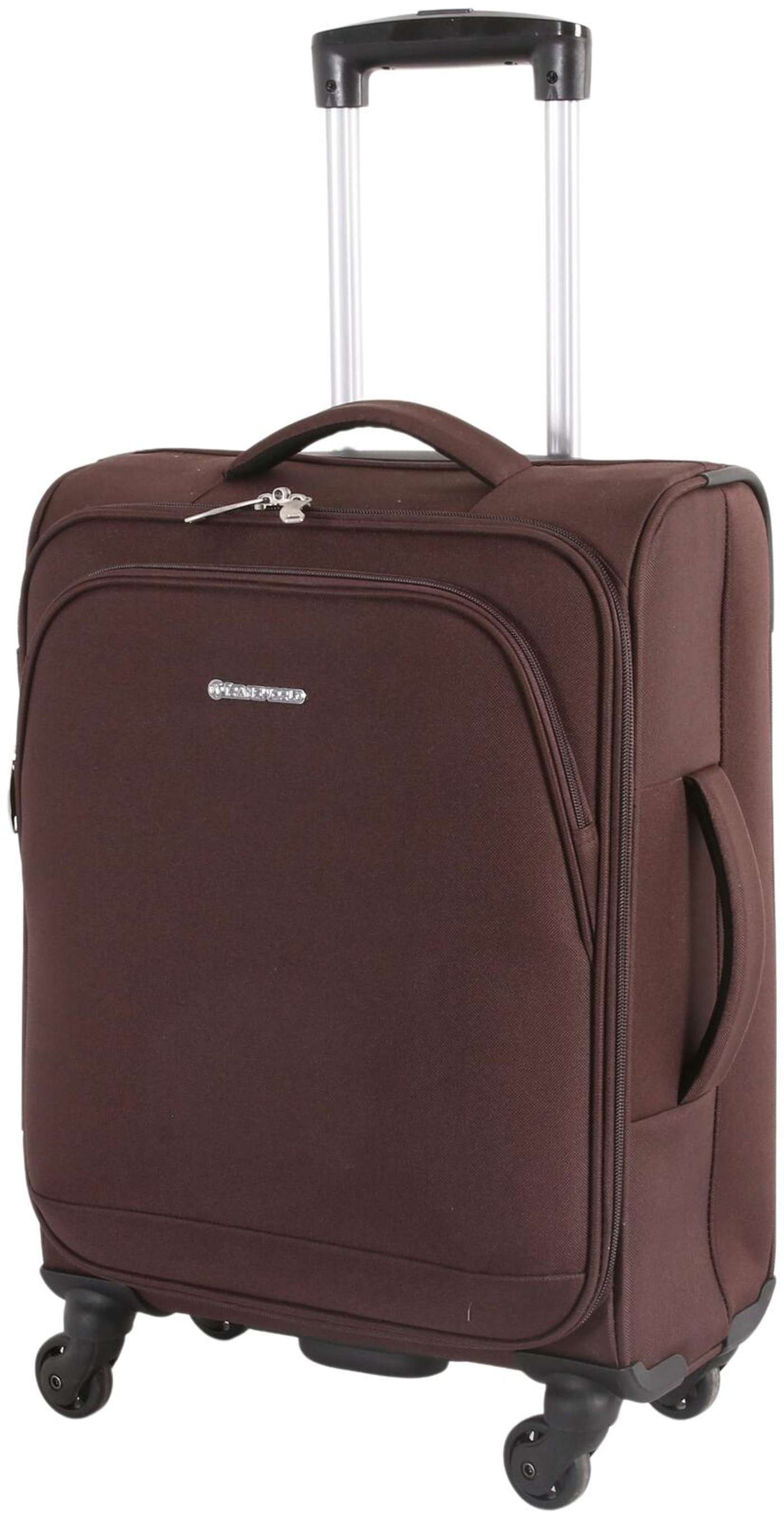 Чемодан Transworld 55 см мягкий SF001, коричневый (цвет Браун 4)