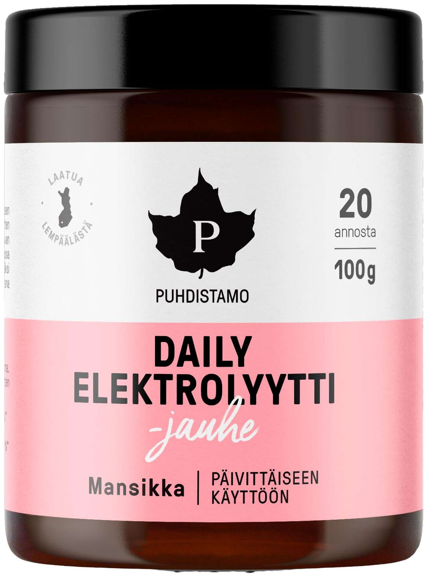 Pudhistamo Daily Электролитный порошок Клубника 100 г