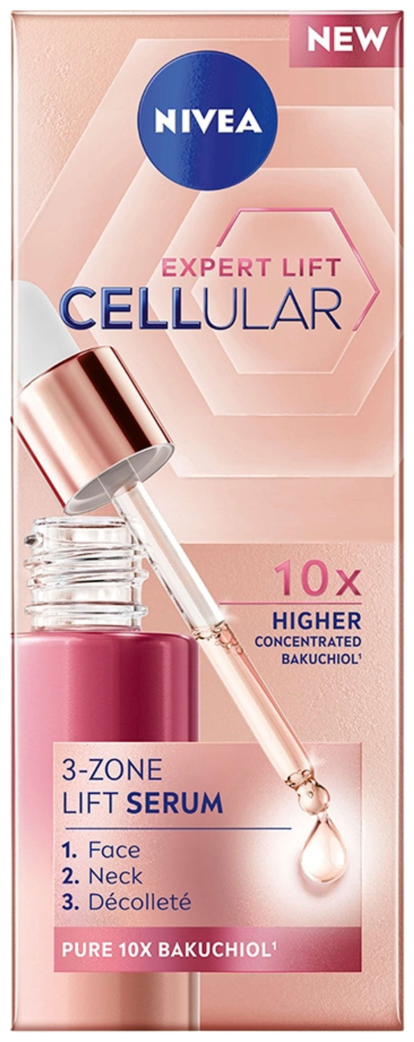 NIVEA 30ml Cellular Expert Lift 3-зонная сыворотка для лица Lift Serum