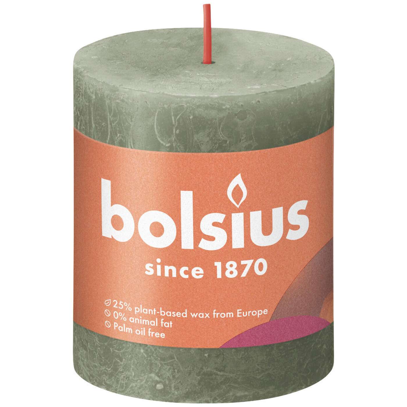 Bolsius RUSTIIKKI PK 80 / 68 Оливки свежие (цвет Свежая оливка)
