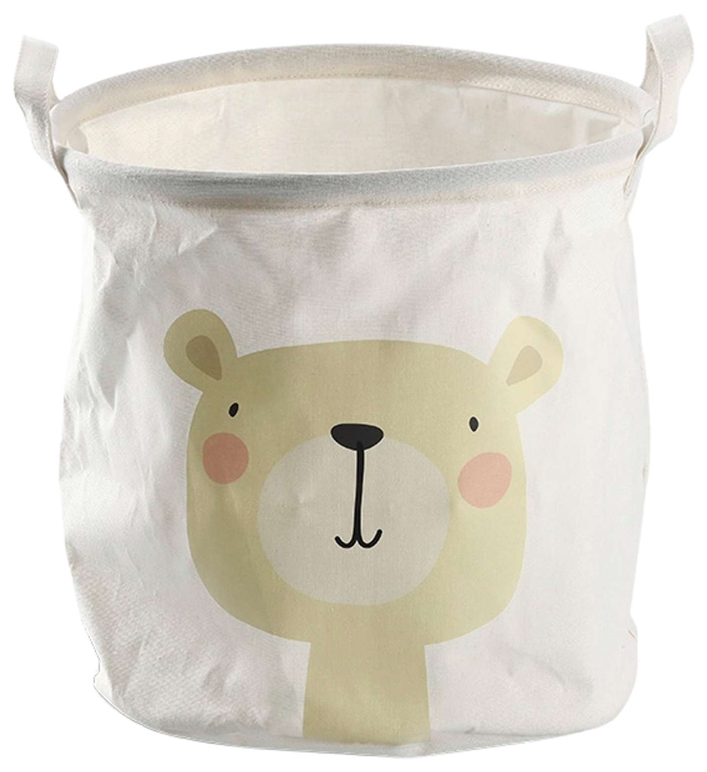 Корзина для хранения Zeller Teddy Ø 30 x 30 см (цвет белый)