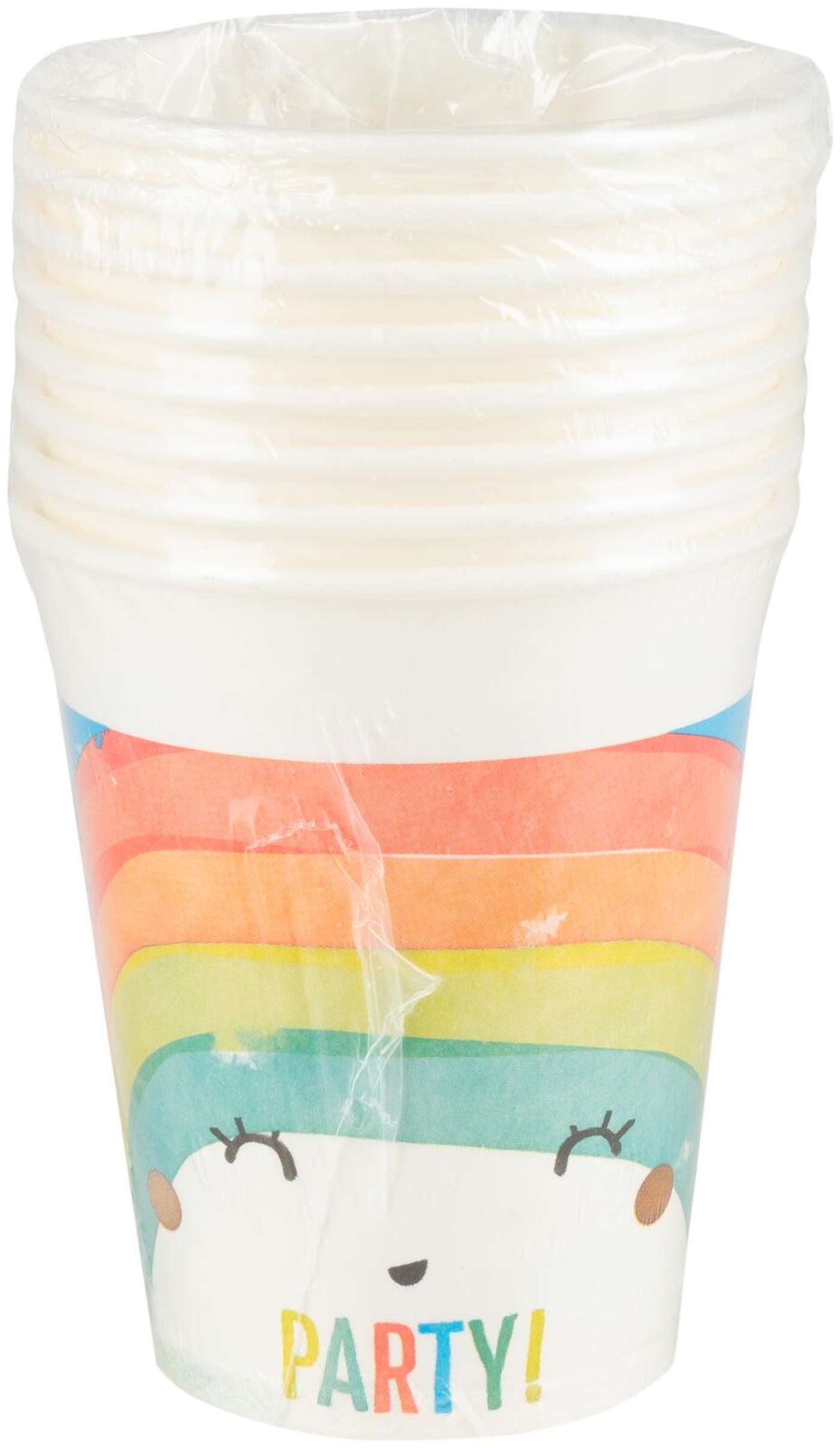 Кружки картонные Procos Rainbow Party FSC 200мл