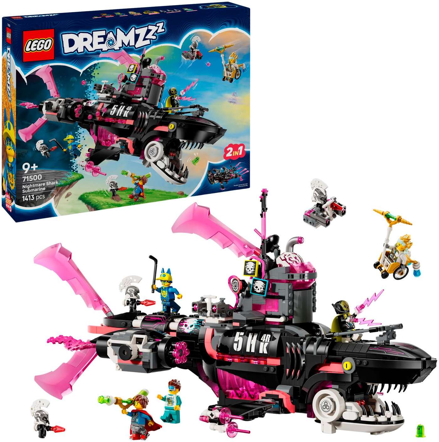 LEGO® DREAMZzz 71500 Подводная лодка скунса «Кошмар»