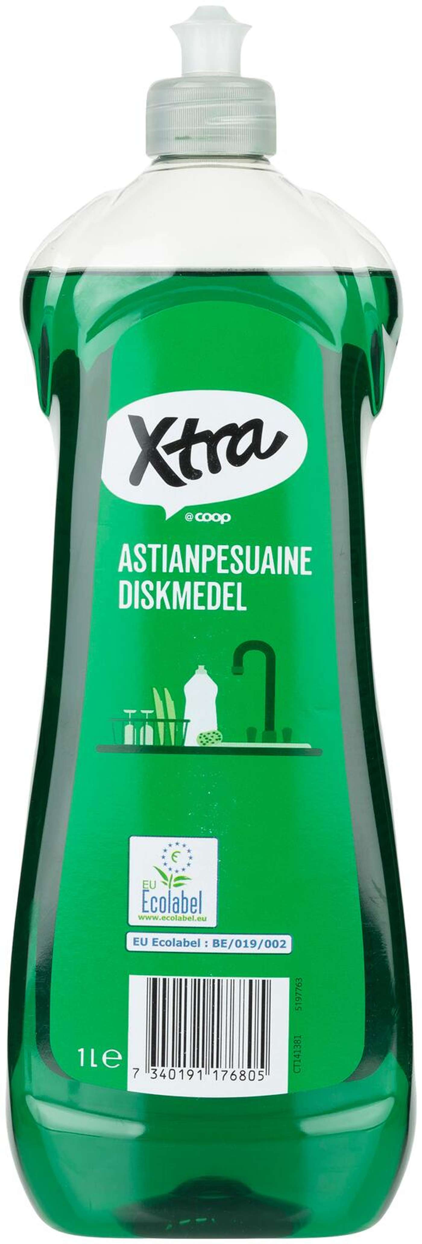 Xtra жидкость для мытья посуды 1 л.