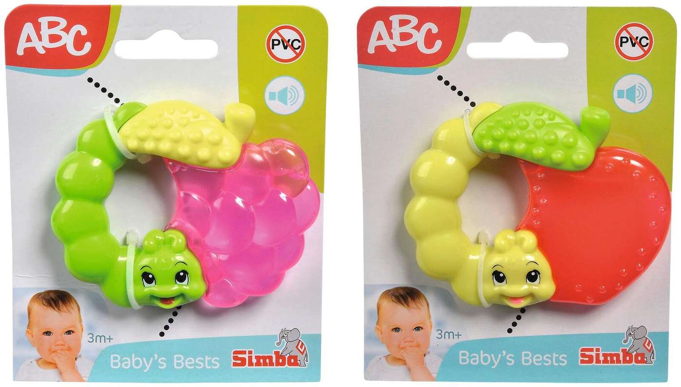 Simba ABC Cooling Fruits, жевательное кольцо, 2 вида, продаются индивидуально
