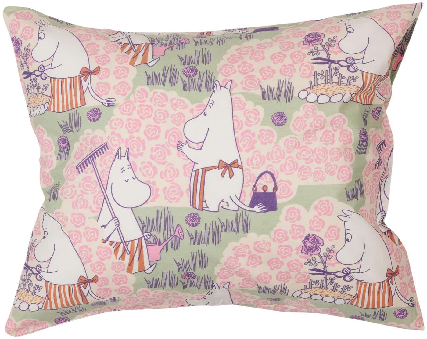 Наволочка Moomin Arabia Moomin 50х60см Розарий GOTS (цвет Зеленый)