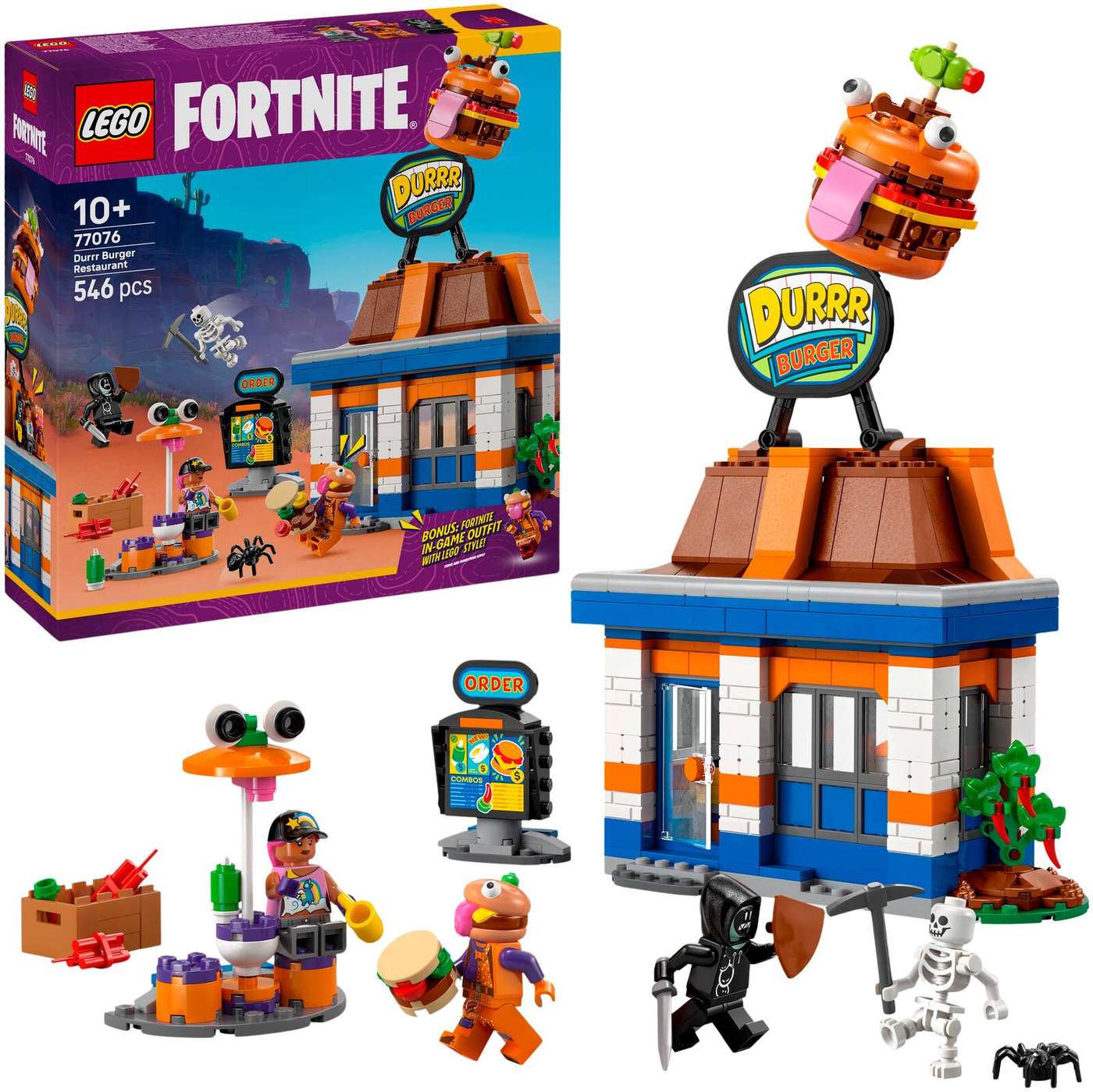 LEGO® Fortnite 77076 Бургер-ресторан Durrr