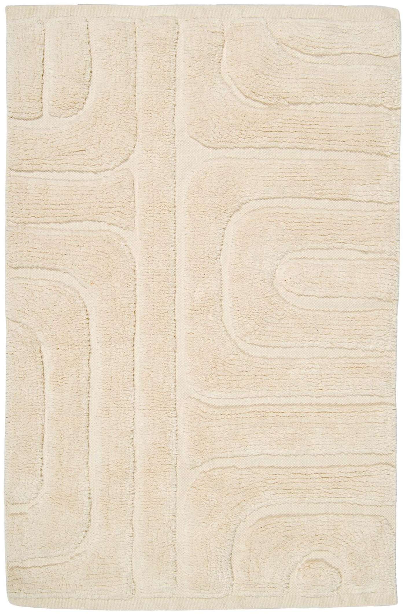 NOKOHOME хлопковый ковер Fiia 60x90 см натуральный белый (цвет натуральный белый)