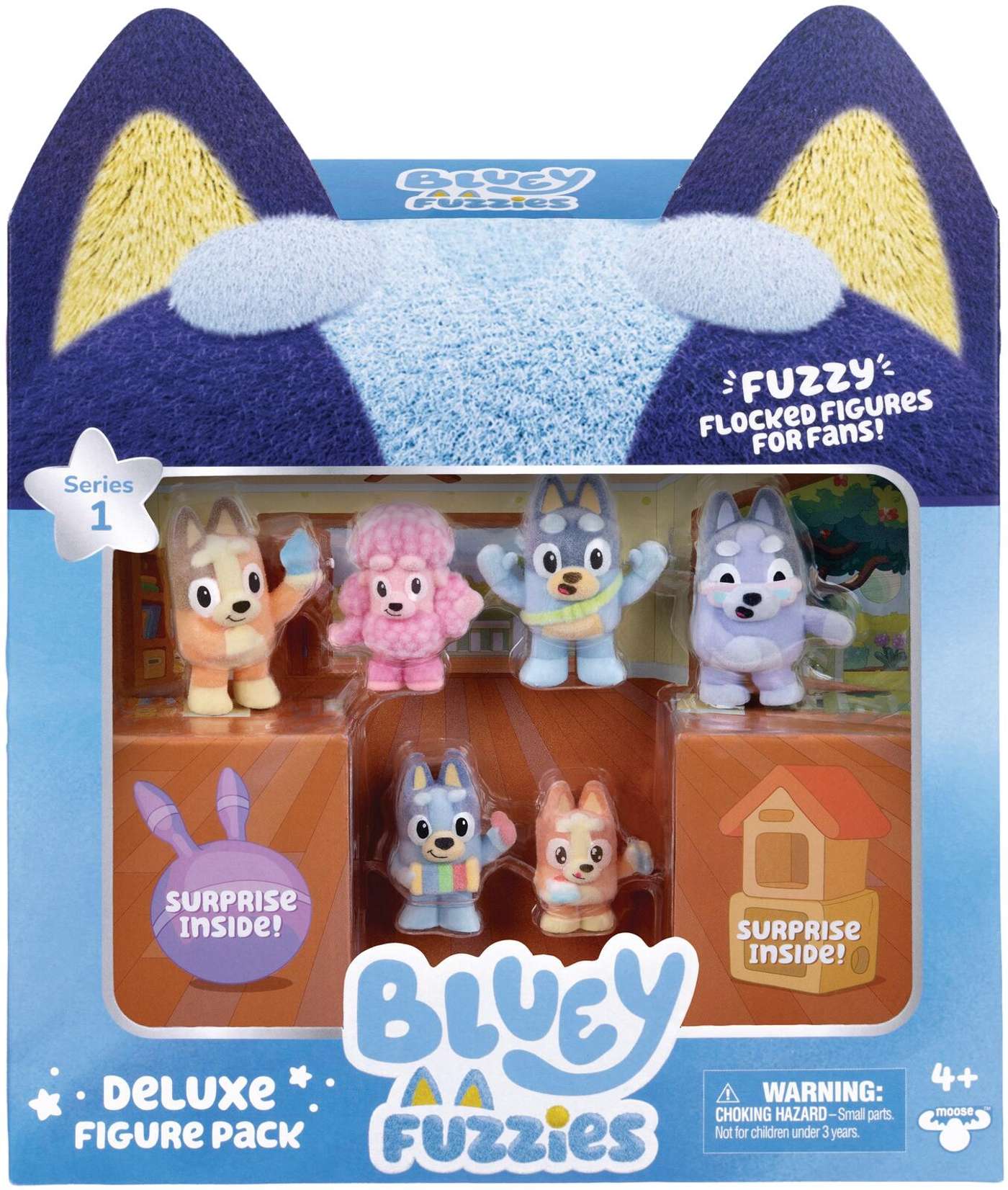 Плюшевые фигурки Bluey Fuzzies 8 шт.