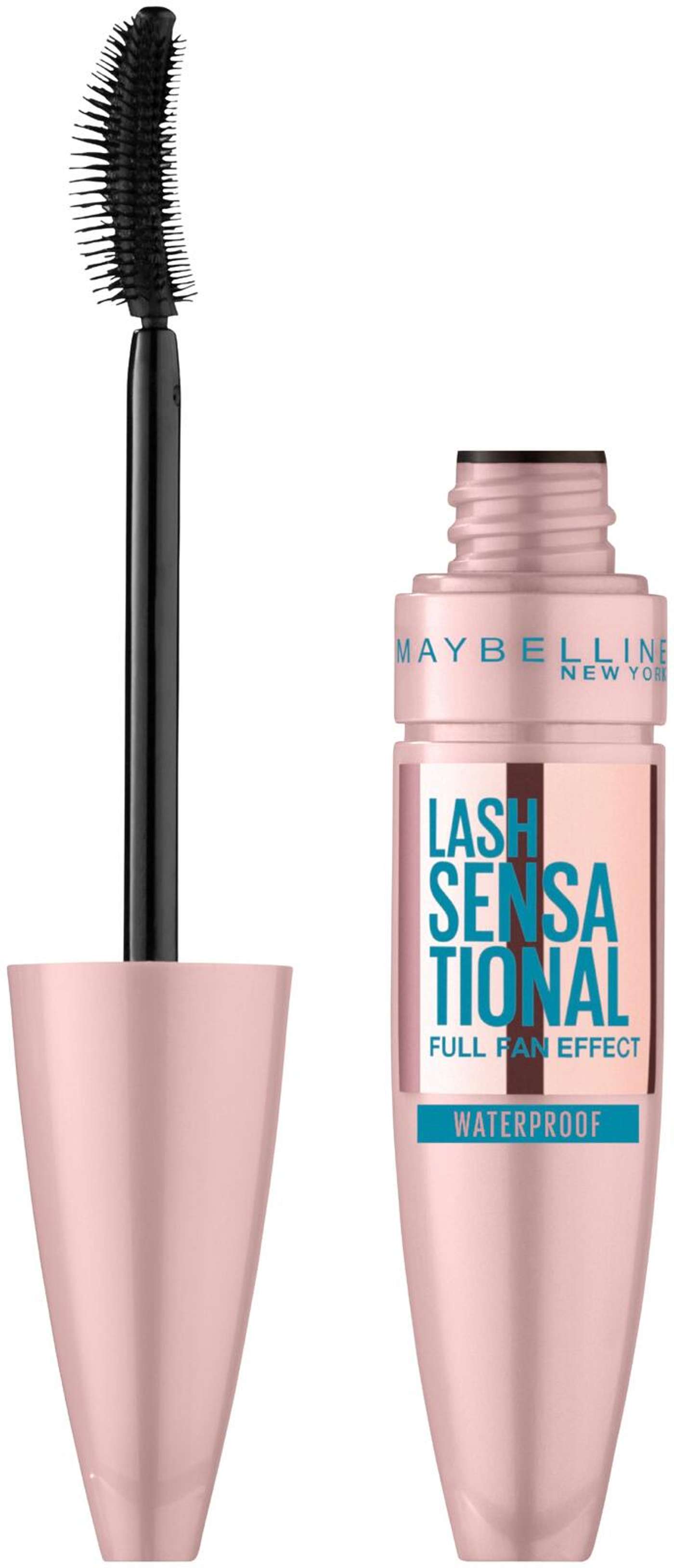 Maybelline New York Lash Sensational Водостойкая тушь для ресниц Очень черная 9, 4 мл (цвет Очень черный WP)