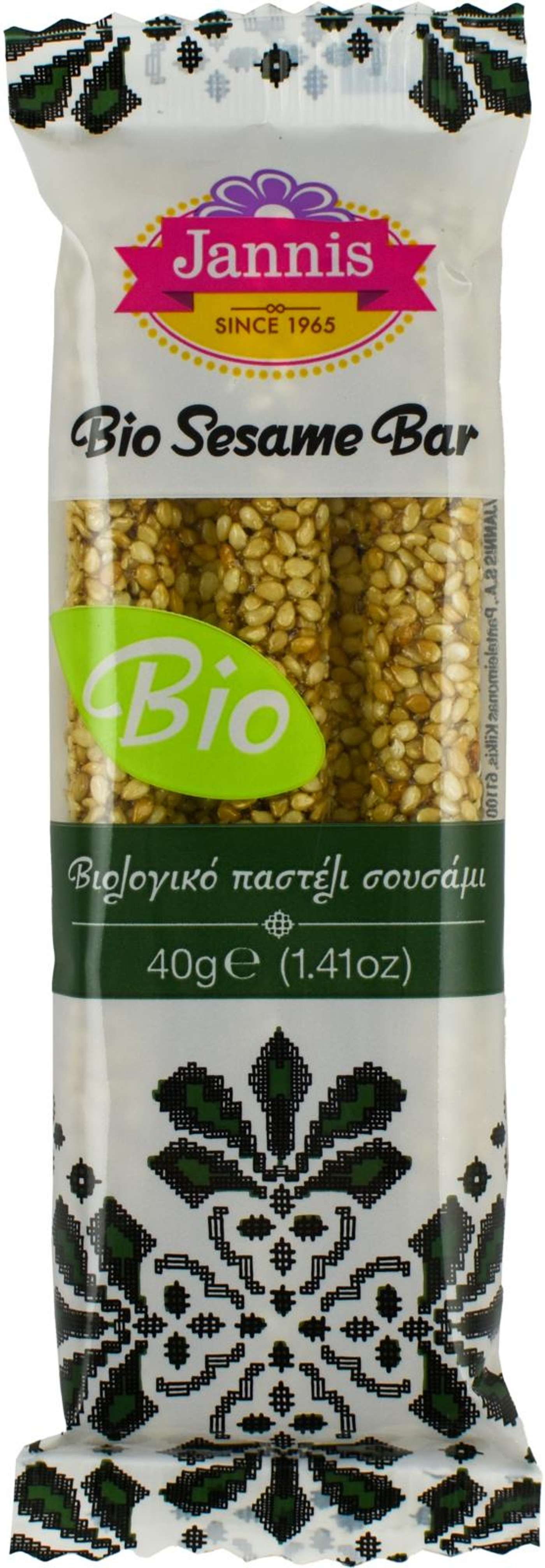 Яннис органический батончик с кунжутом 40г
