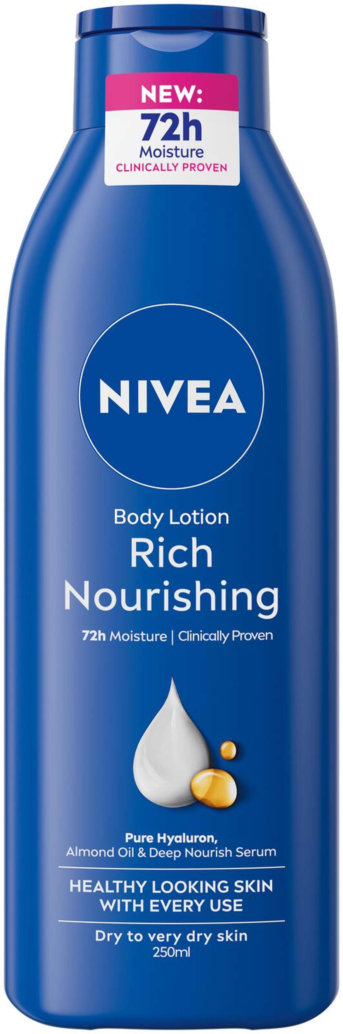 NIVEA 250 мл Насыщенное питательное молочко для тела