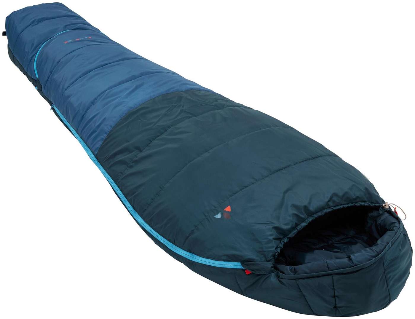 Детский раскладной (130-165 см) спальный мешок VAUDE Kobel Adjust 500 II SYN, цвет балтийское море (цвет Балтийское море)