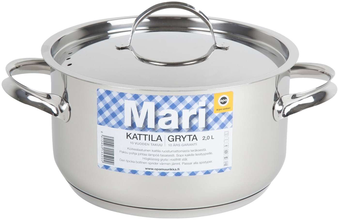 Чайник Opa Mari Steel нержавеющая сталь 2, 0л (цвет Сталь)