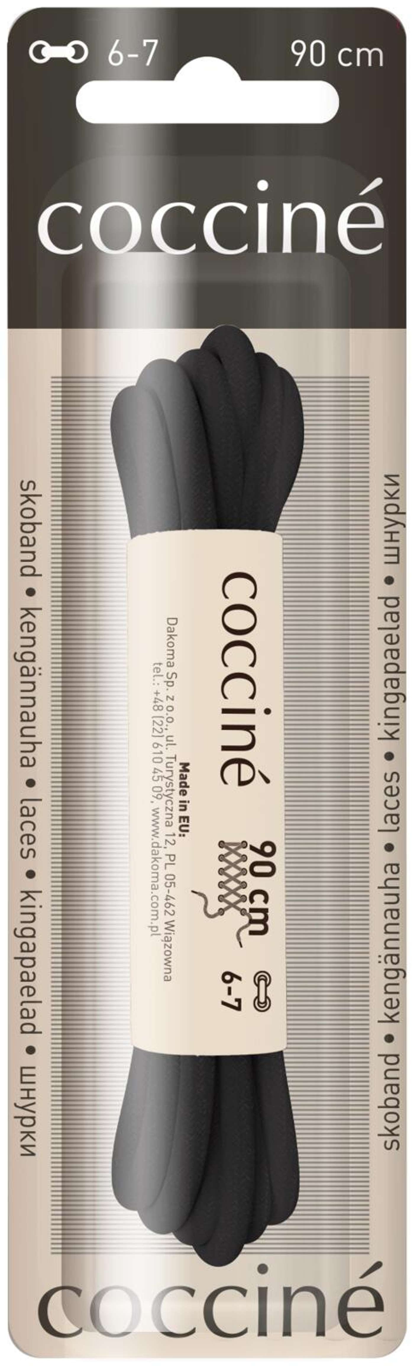 Шнурок Coccine 90 см, черный