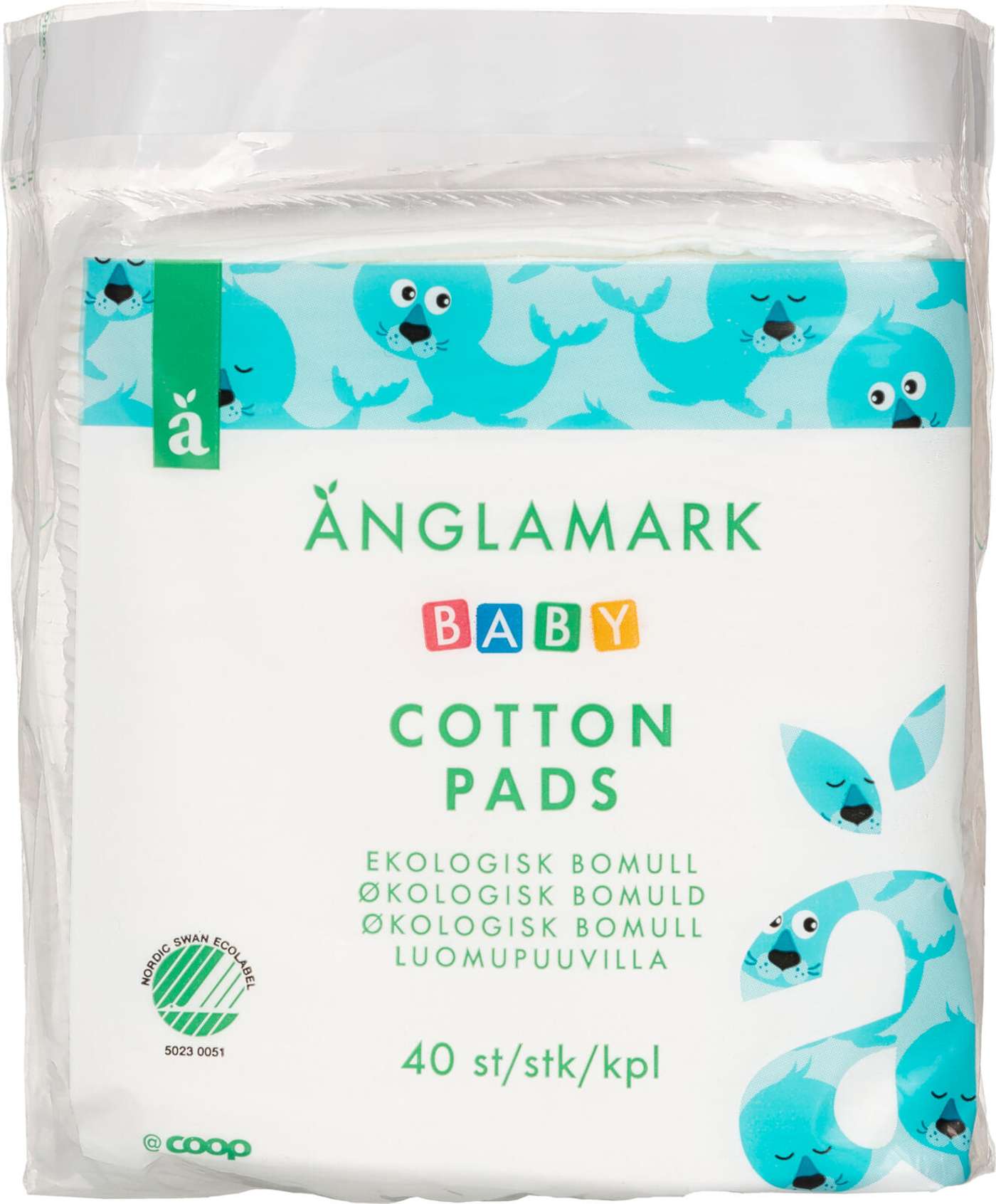 Änglamark Детские органические ватные диски 40 шт.