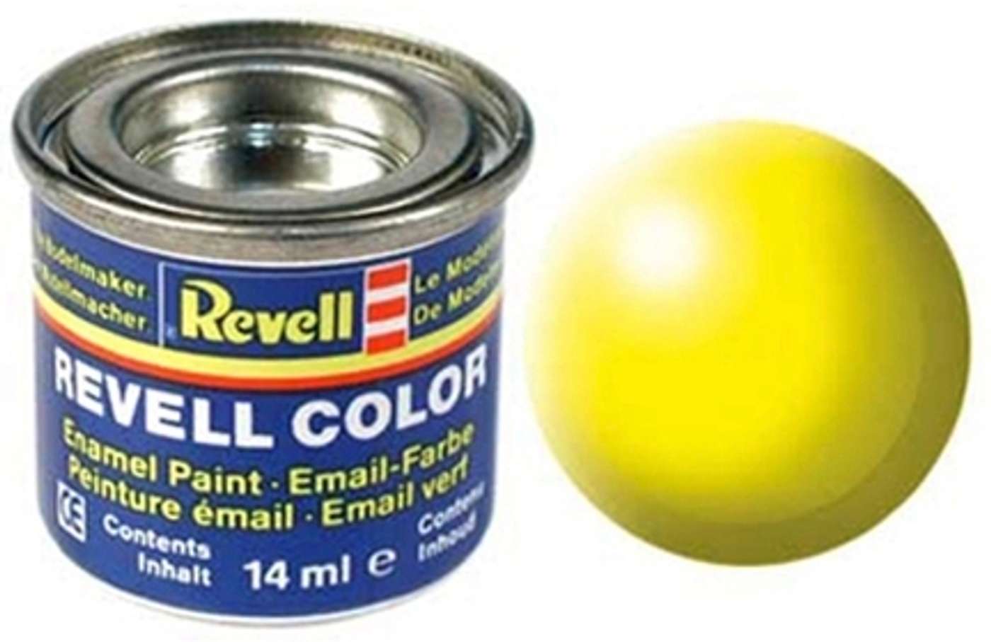 Краска Revell 14мл 312 шиммерно-желтый шелковисто-матовый (цвет мерцающий желтый)