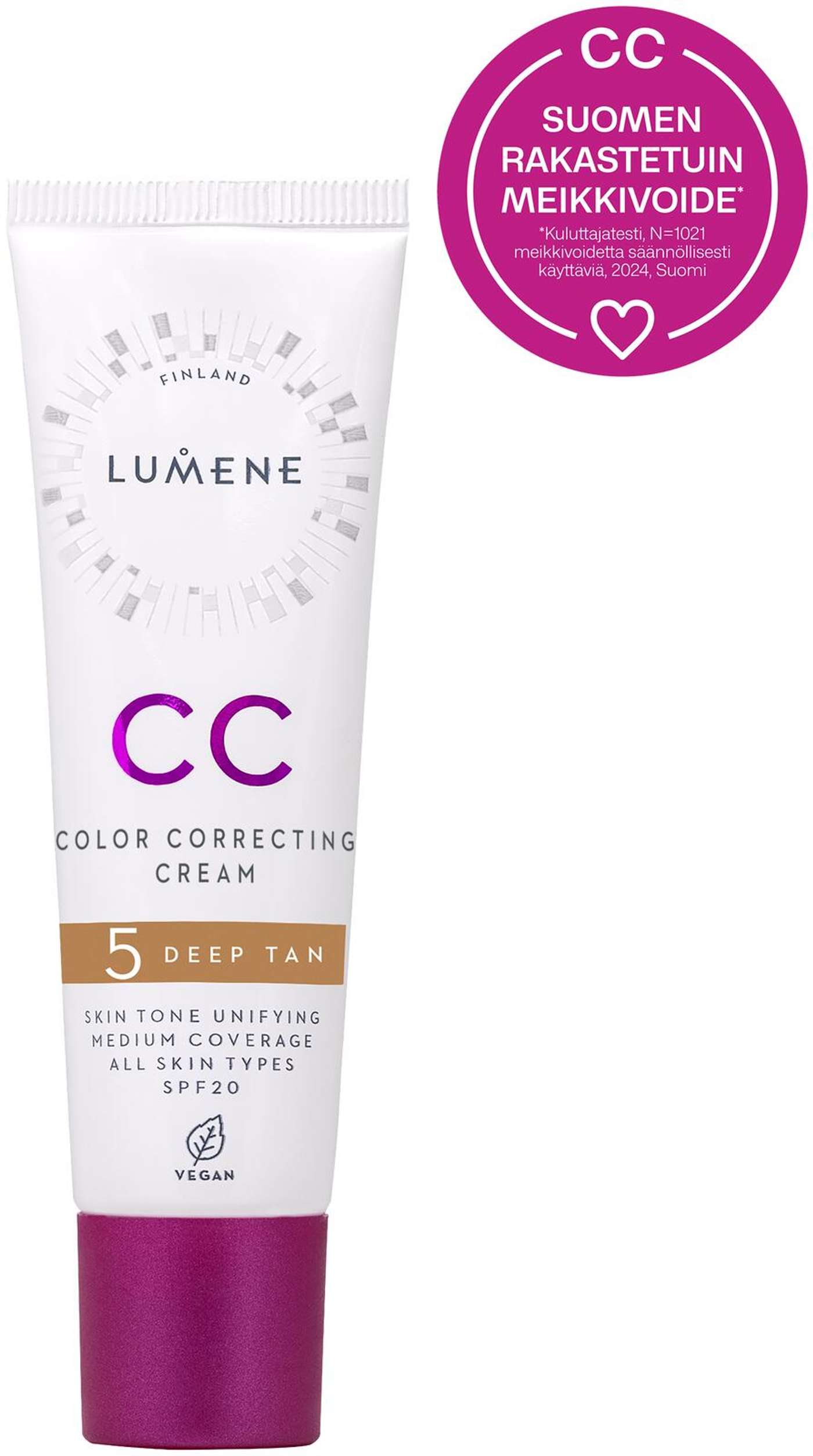 Корректирующая тональная основа Lumene CC SK20 5 Deep Tan 30 мл (цвет Глубокий загар)