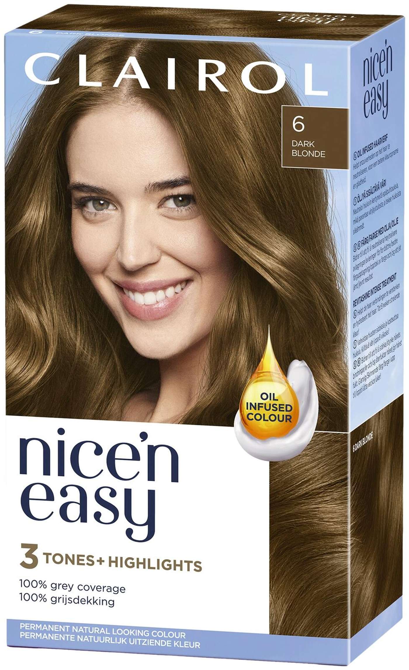 Clairol Nice'n Easy перманентный цвет 6 темно-русый