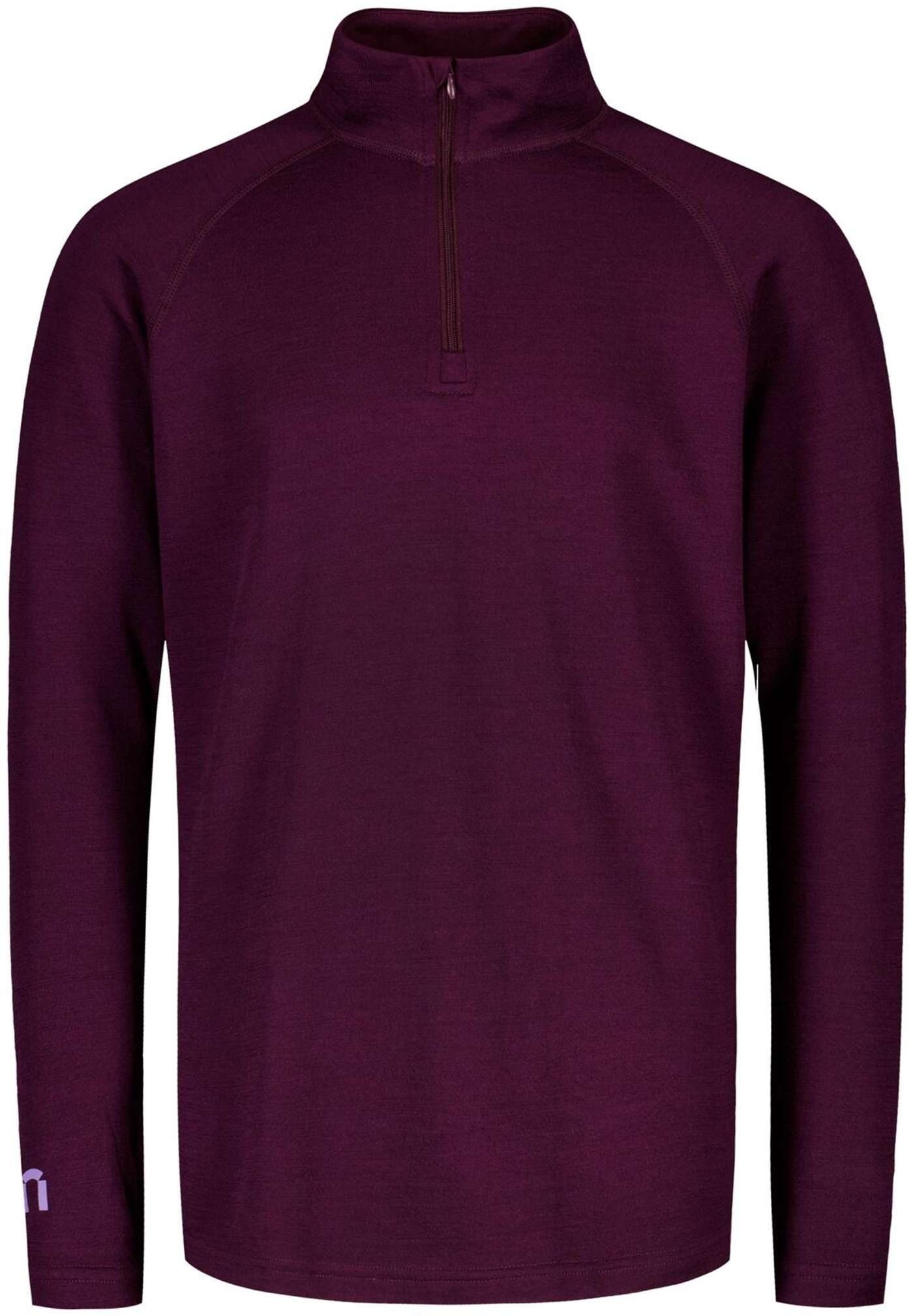Детская футболка-поло North Outdoor Sensitive на молнии из мериносовой ткани (размер 122-128, цвет слива)
