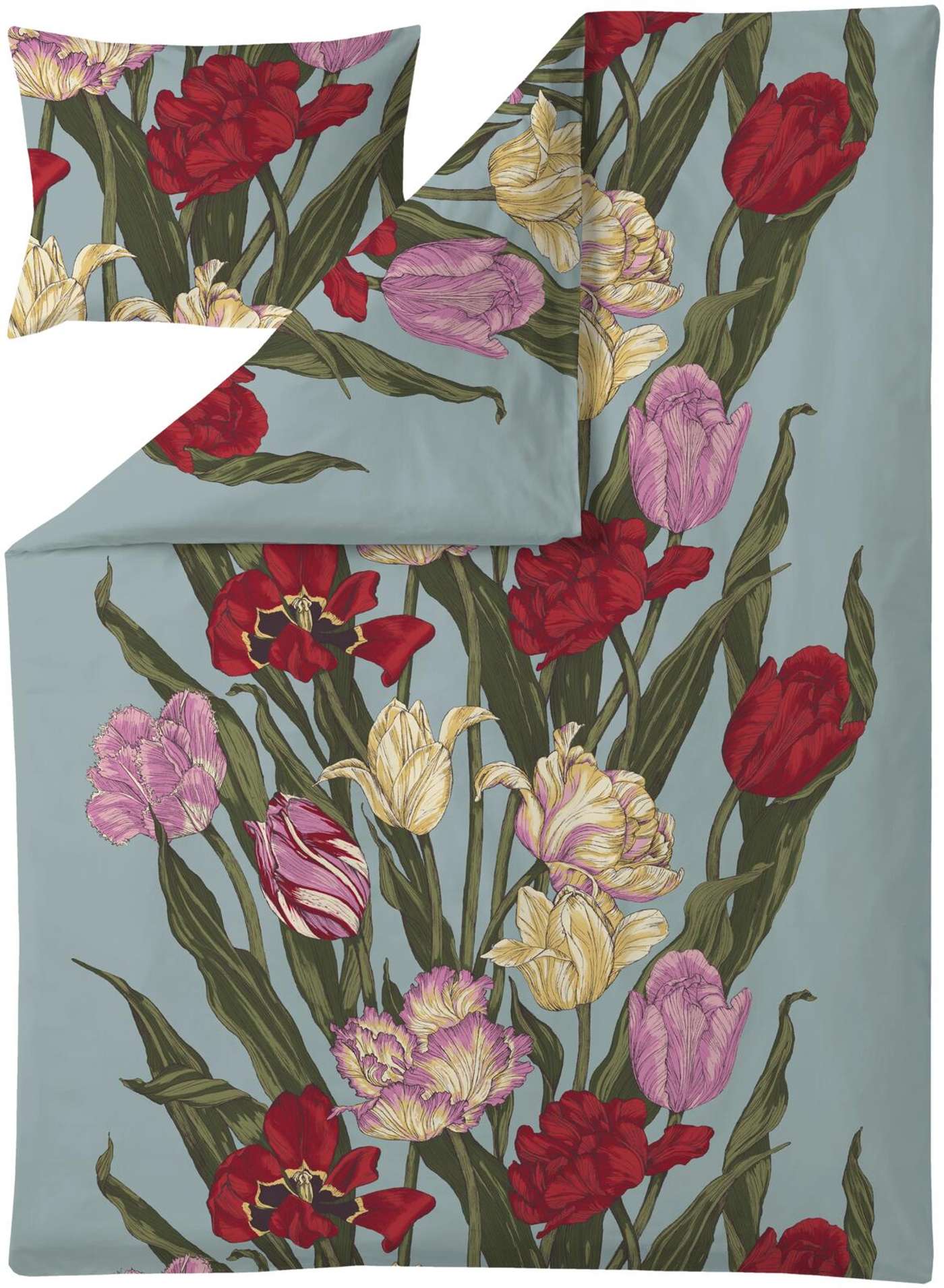 Vallila комплект пододеяльников из атласа Flowering 150x210 см мульти (цвет мульти)