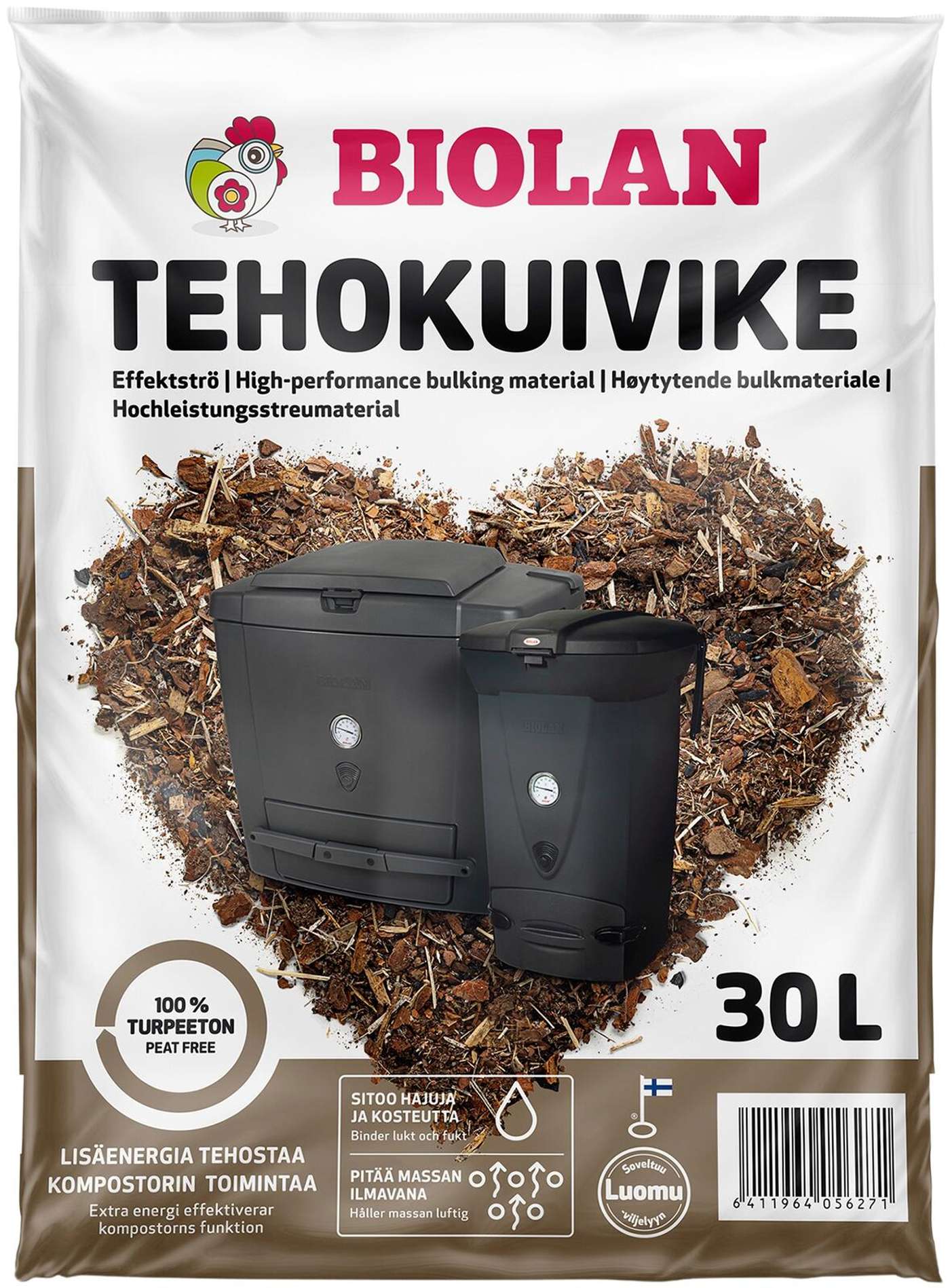 Biolan Tehokuivike 30 л без торфа