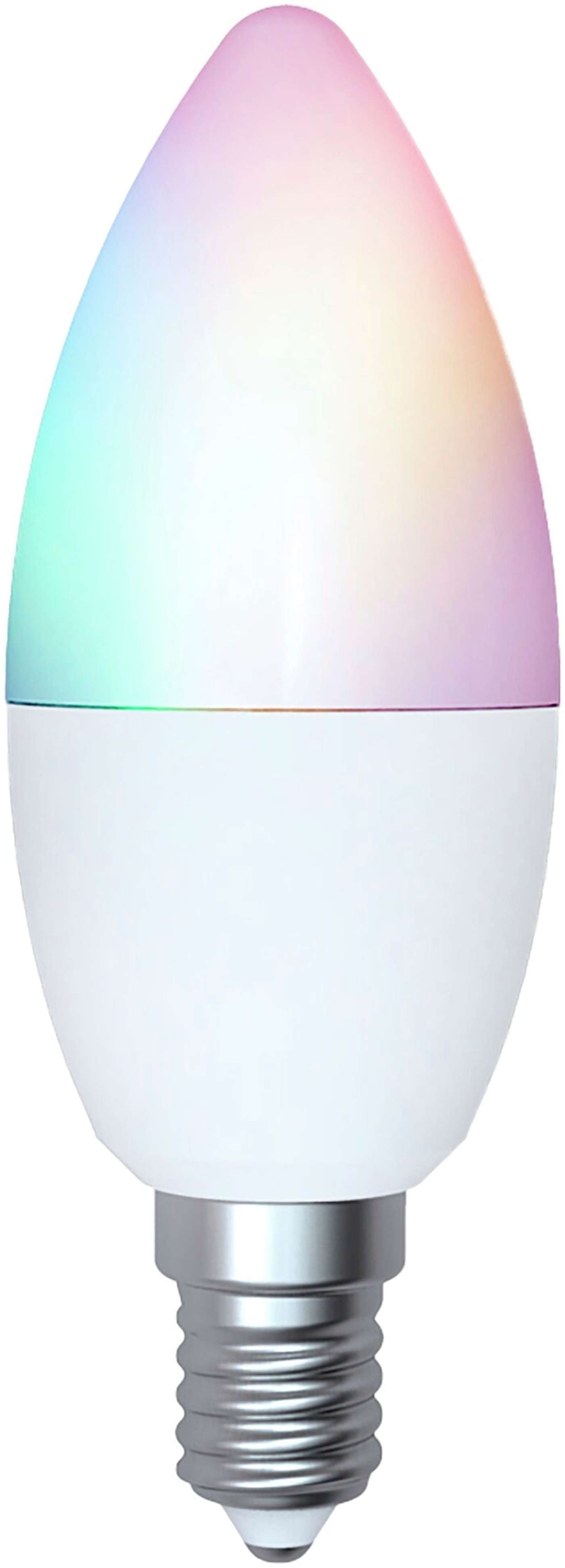 Свеча-лампа Airam Smart 5Вт опал E14 470лм RGB / TW 2700-6500К (цвет RGB / ТВ)