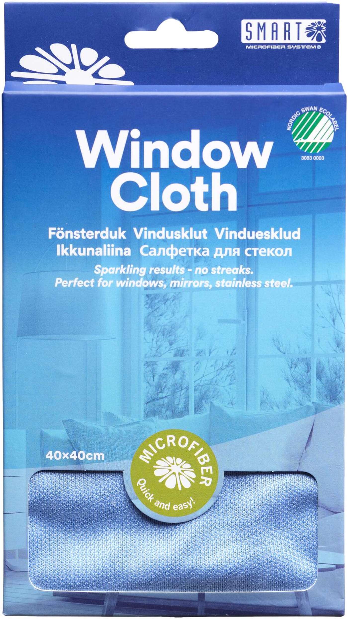 Окно Smart Microfiber Premium и салфетка для полировки