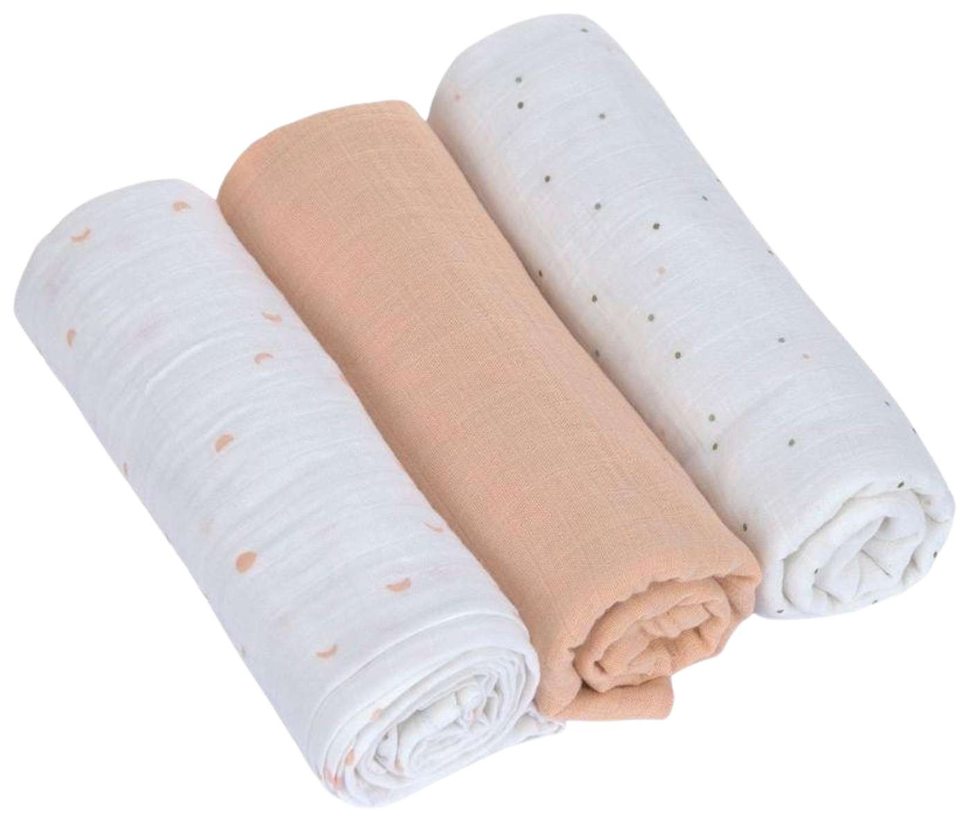 Марля Lässig 85см Moon Peach 3 шт. (цвет Лунный персик)