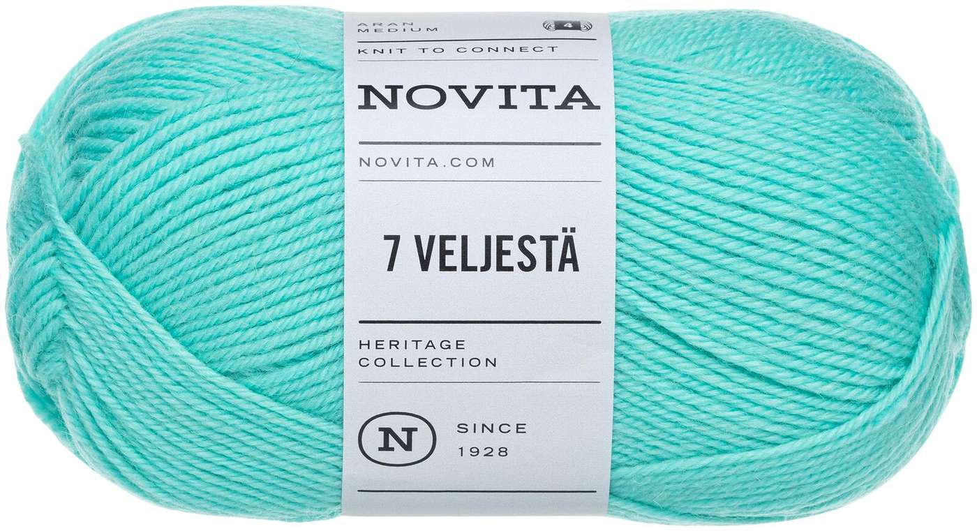 Пряжа Novita 7 от Velje 100 г капля 311 (цвет водопад)