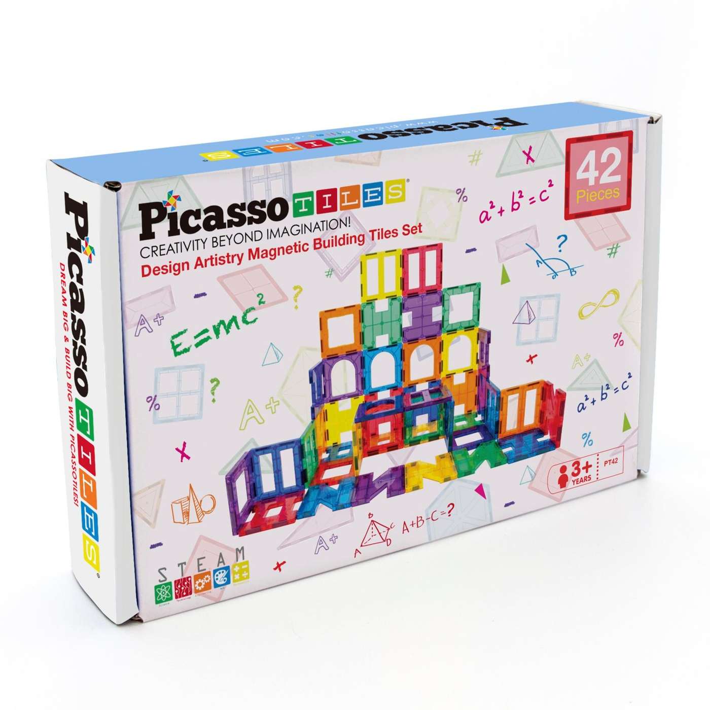 Магнитный конструктор PicassoTiles Artistry, 42 предмета
