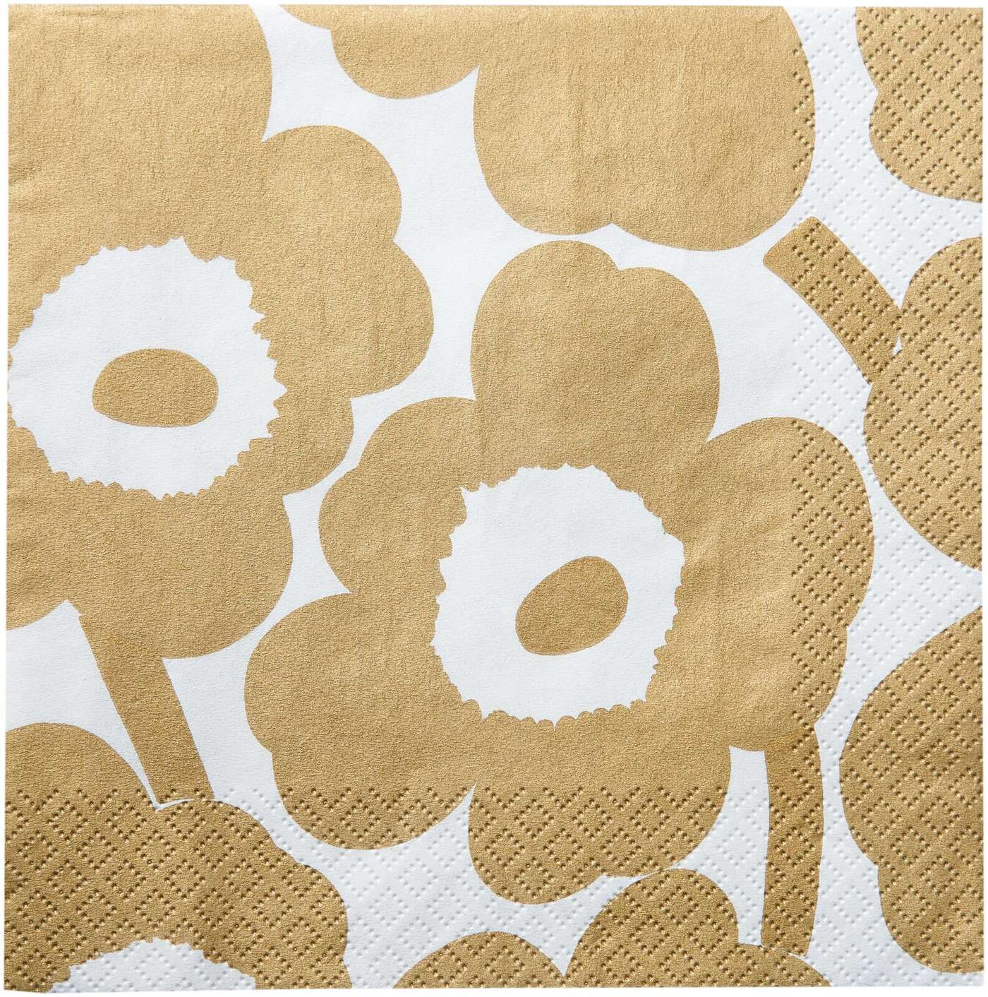Салфетки Marimekko Unikko золотые 20шт / 33см