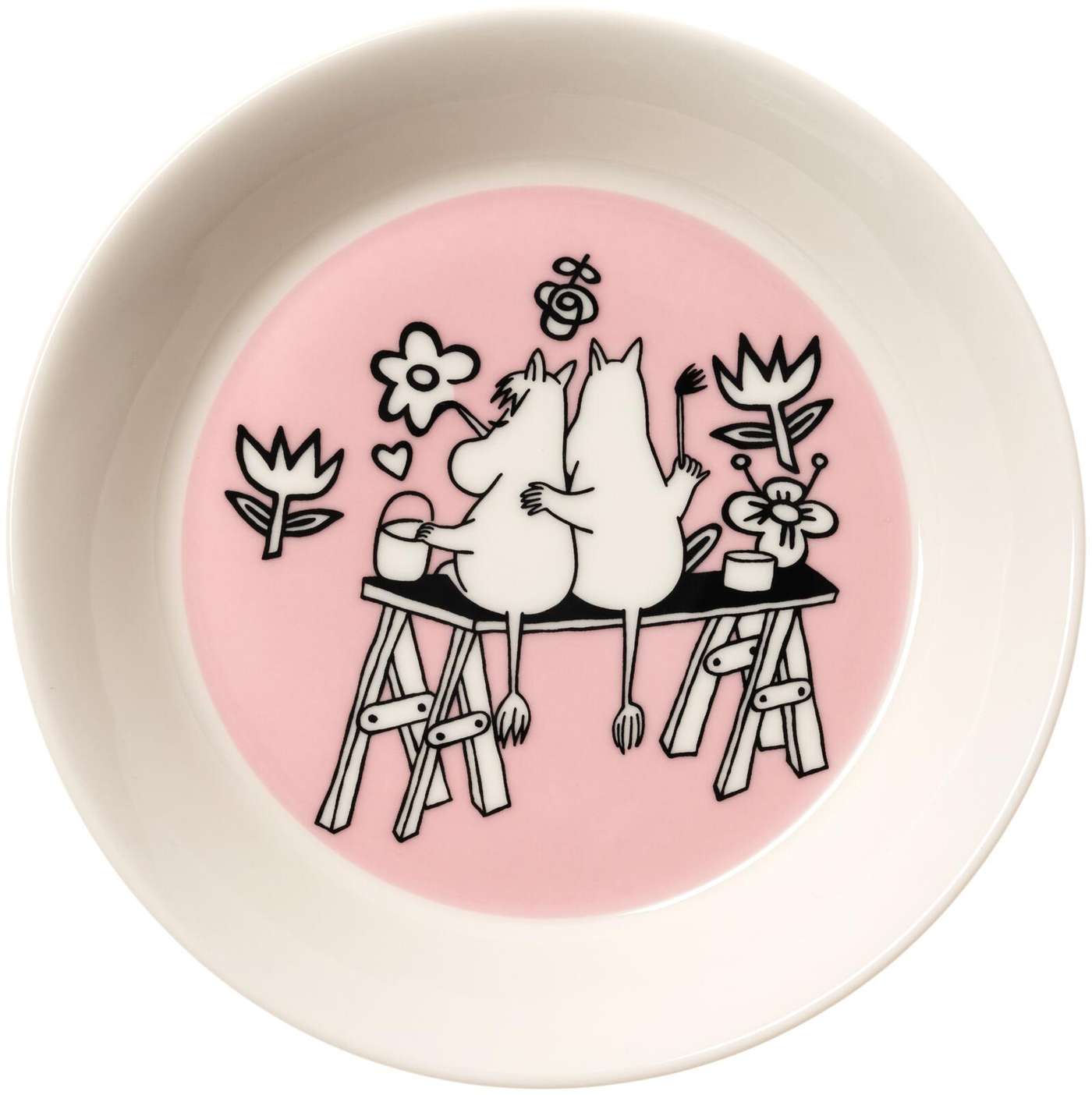 Тарелка Moomin Arabia Moomin Love 30 15см (цвет розовый)