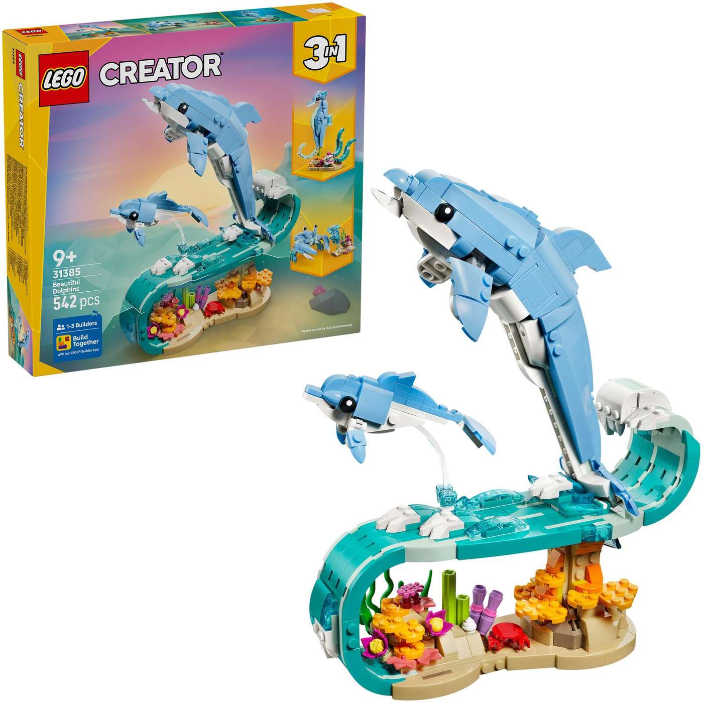 LEGO® Creator 31385 Морские животные: милые дельфины