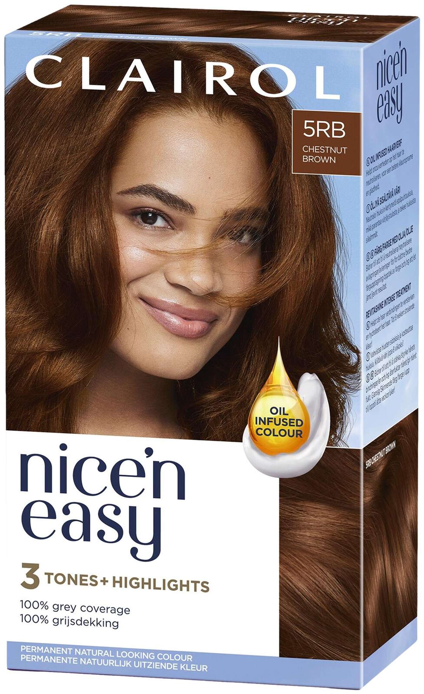 Clairol Nice'n Easy перманентный цвет 5RB каштановый