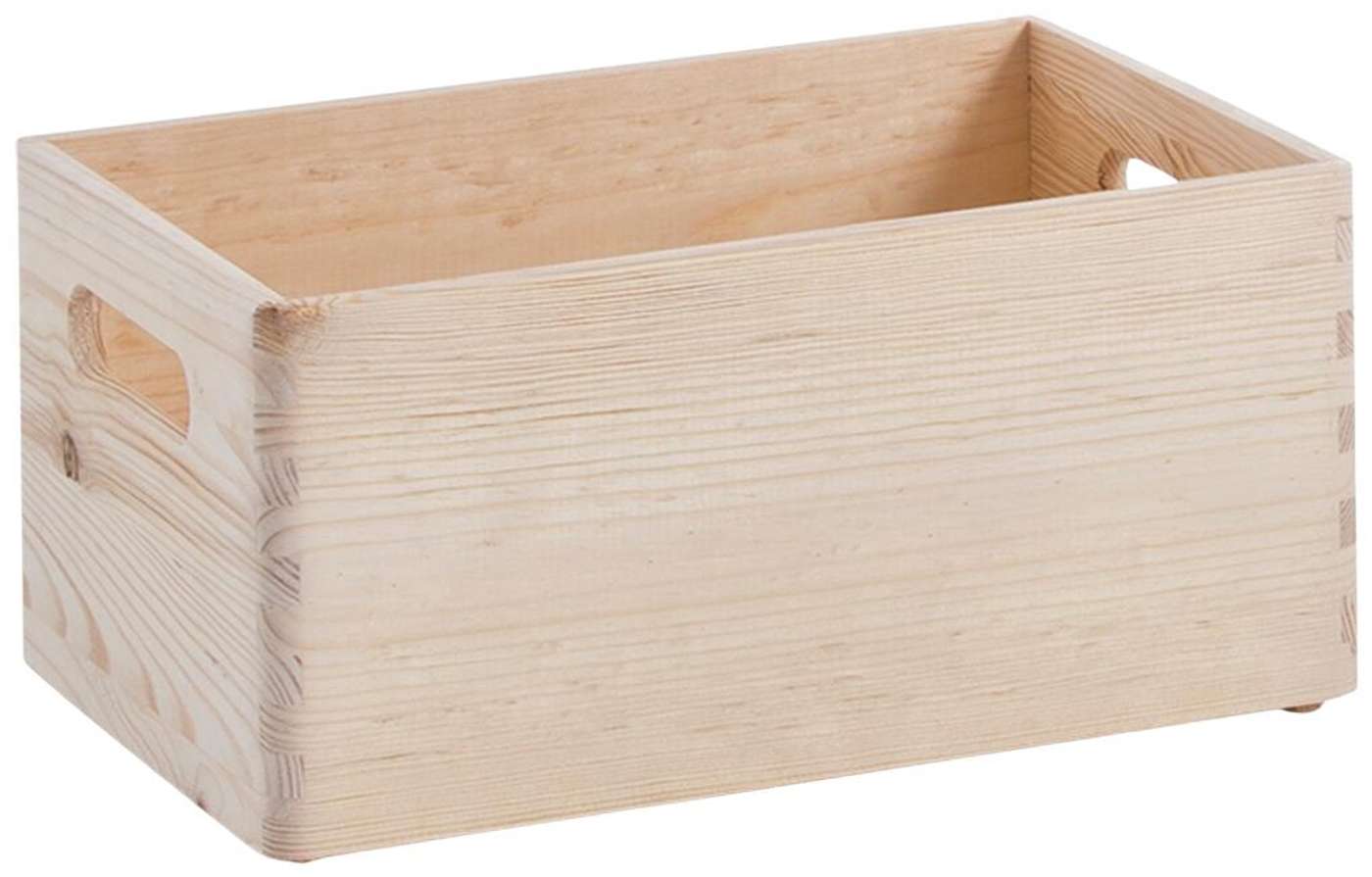 Корзина для хранения Zeller деревянная 30 x 20 x 15 см (цвет естественный)