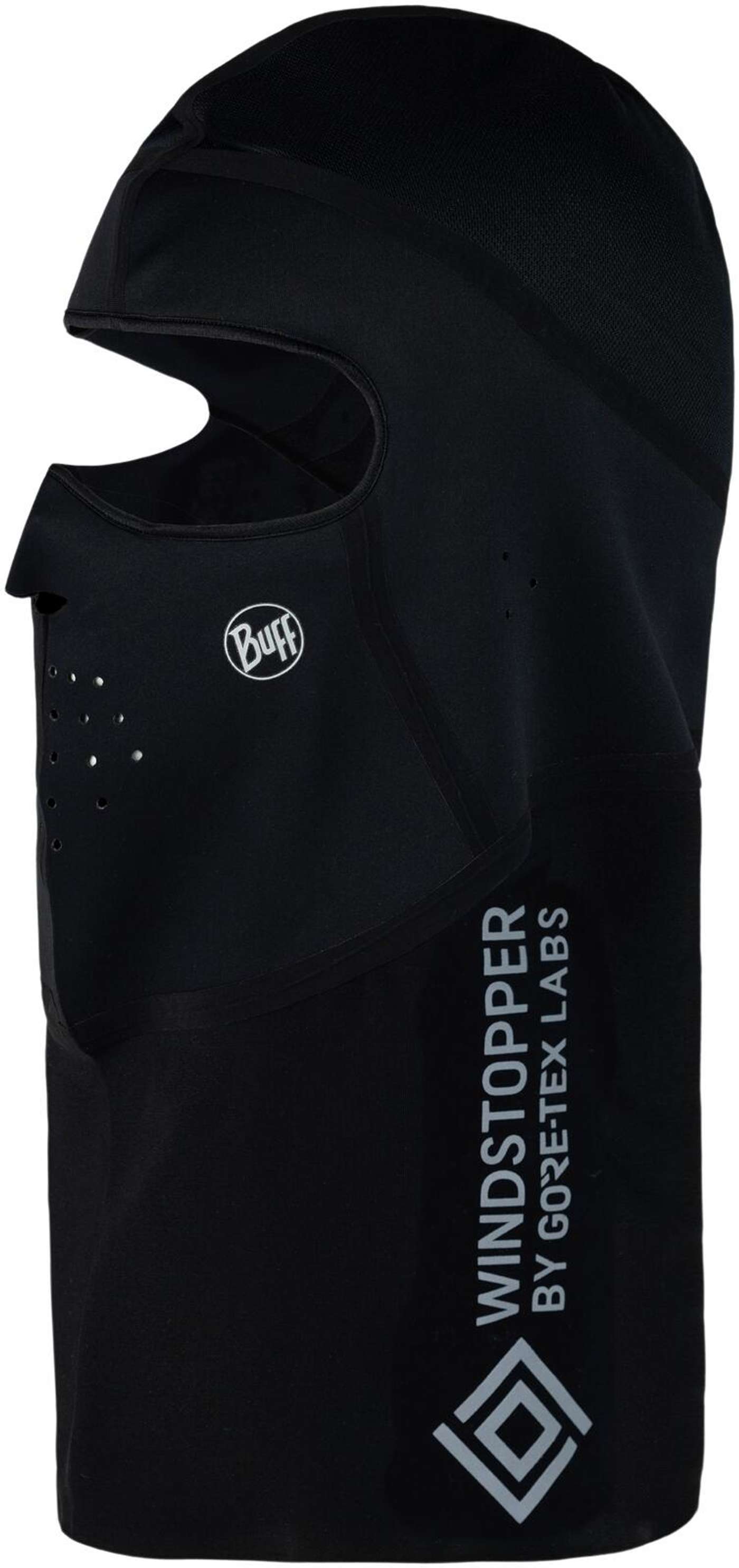 Ветрозащитная балаклава Buff Solid Black (размер L / XL, цвет Сплошной черный)