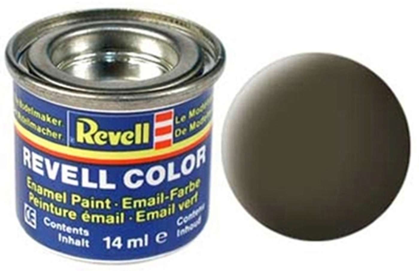 Краска Revell 14мл 40 чёрно-зелёная матовая (цвет черновато-зеленый)