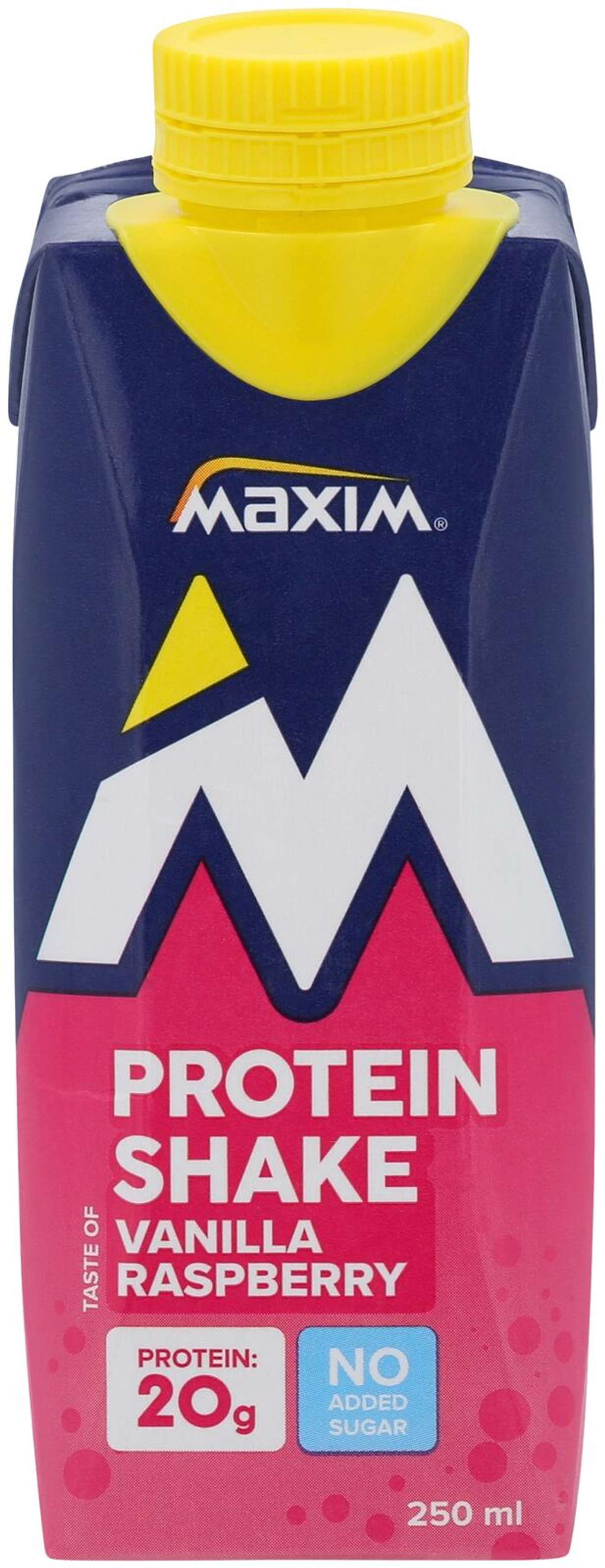 Протеиновый напиток Maxim Ваниль малина 250мл