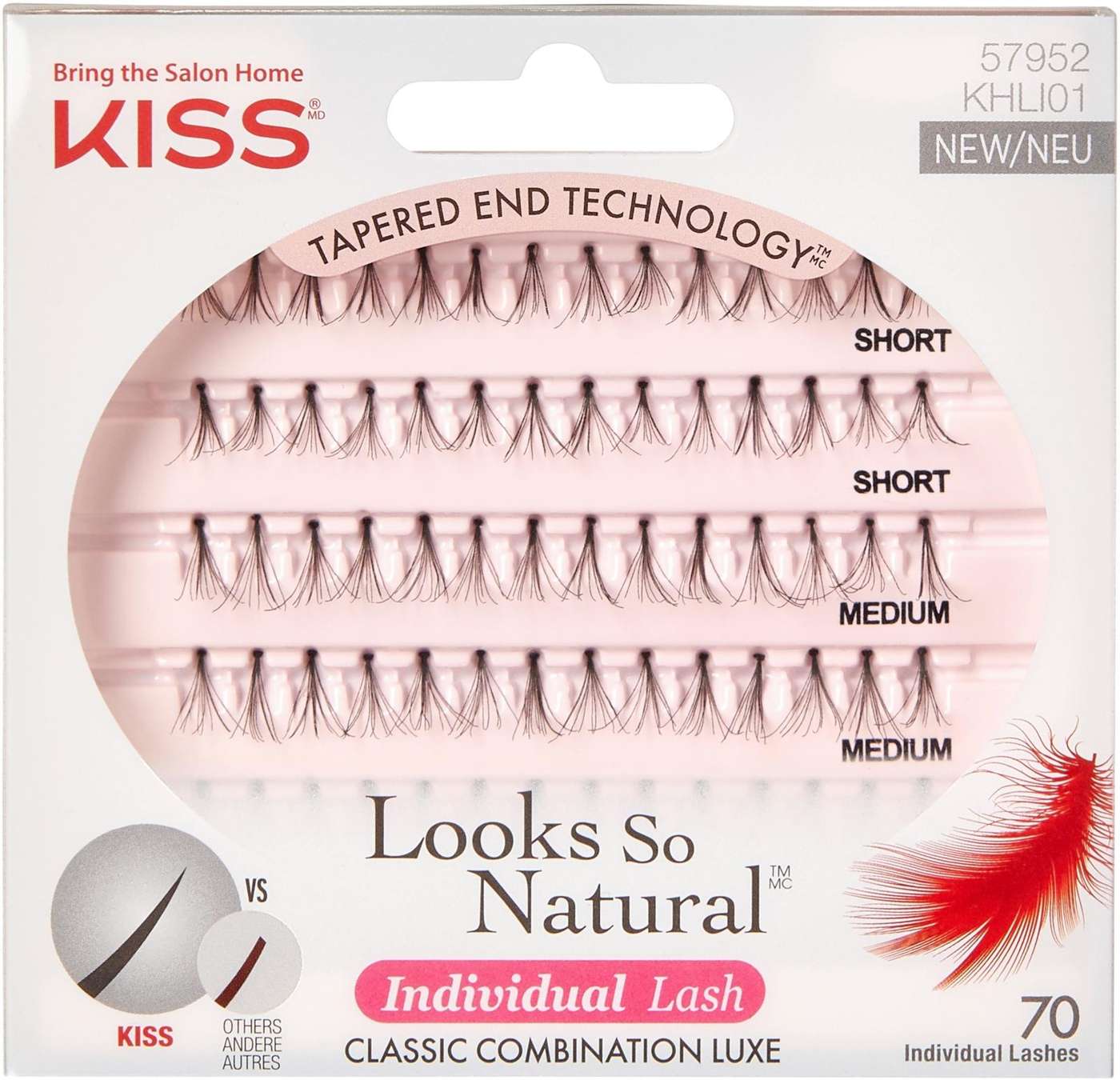 Щипцы для завивки ресниц Kiss Looks So Natural 70 шт.